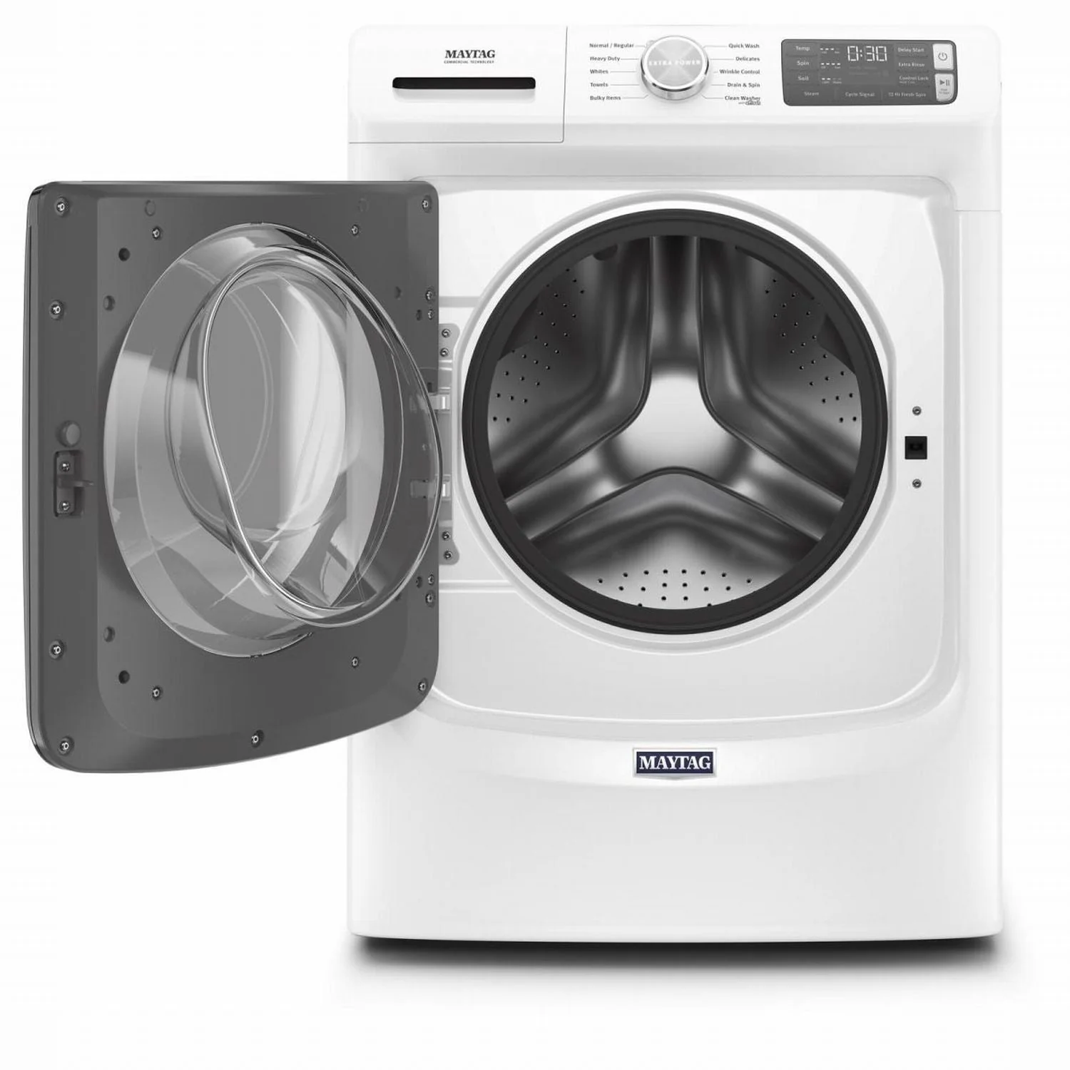 Maytag White Front Load Washer (5.2 Cu. Ft.) - MHW5630HW - Image 2