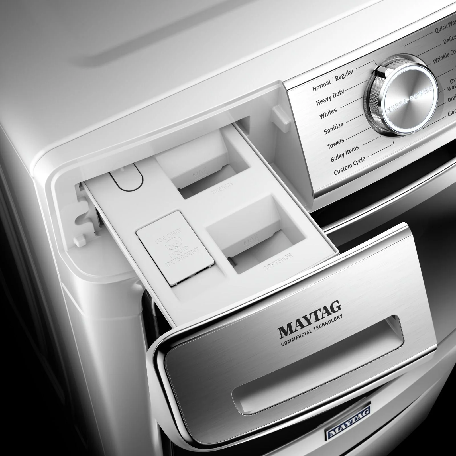 Maytag White Front Load Washer (5.8 Cu. Ft.) - MHW8630HW - Image 3