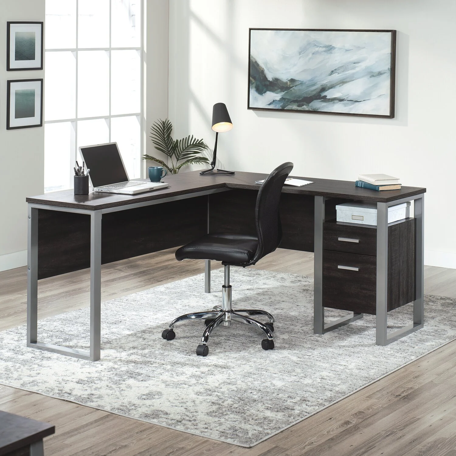Mazama L-Shaped Desk - Blade Walnut - Image 9