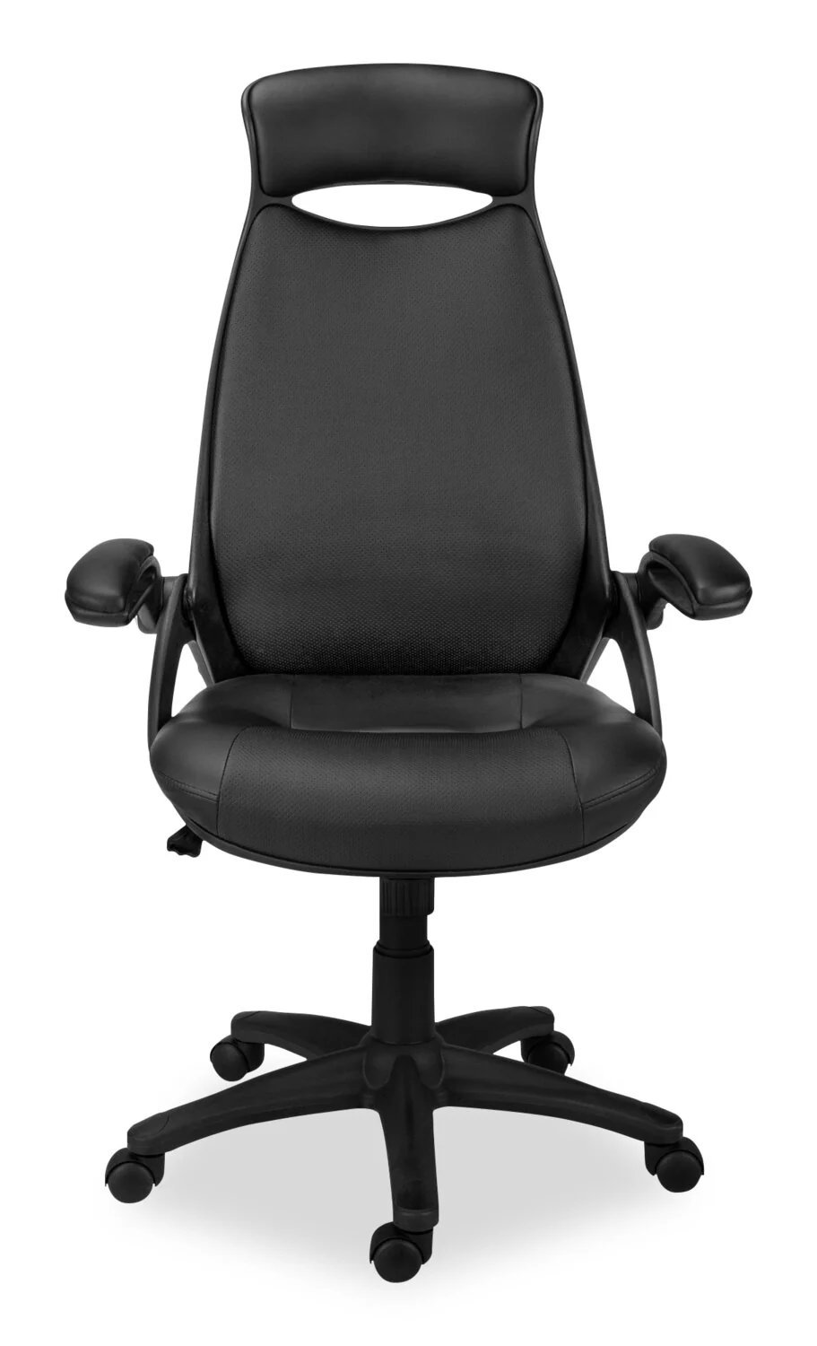 Meade Executive Faux Leather Office Chair - Black - Image 2