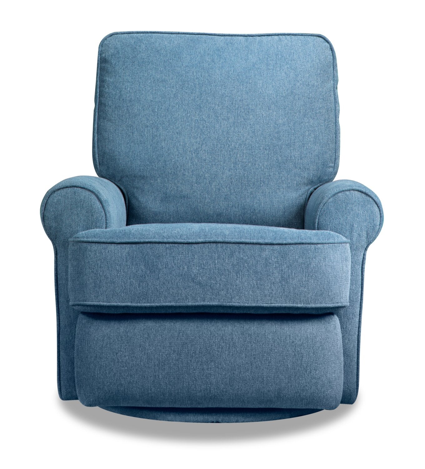 Melvin Chenille Swivel Glider Recliner - Blue - Image 9
