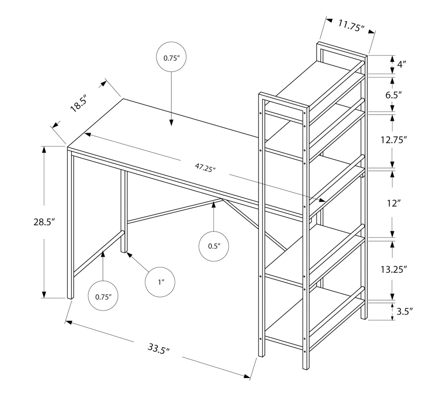 Mercer Desk - Image 4