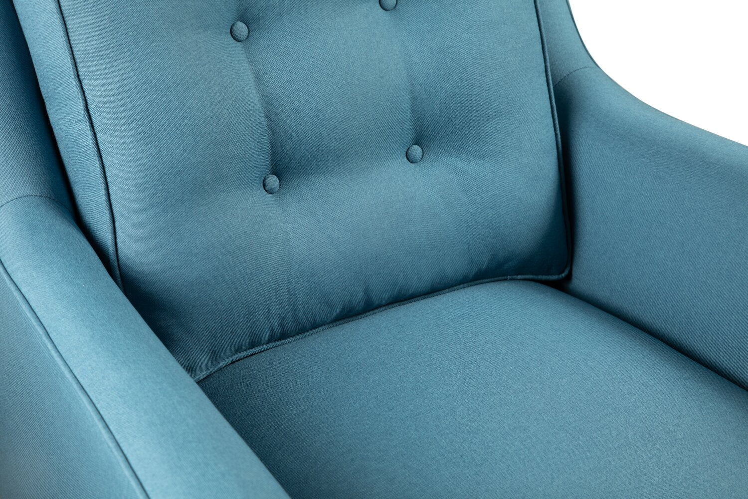 Merrigan Linen-Look Fabric Chair - Blue - Image 5