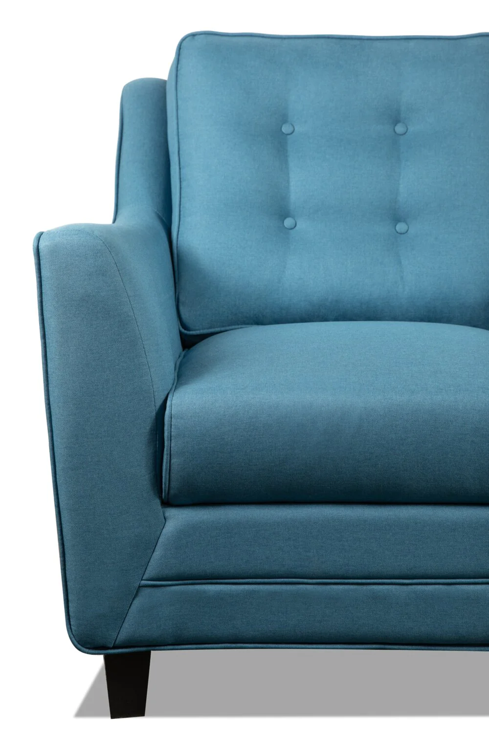 Merrigan Linen-Look Fabric Chair - Blue - Image 6