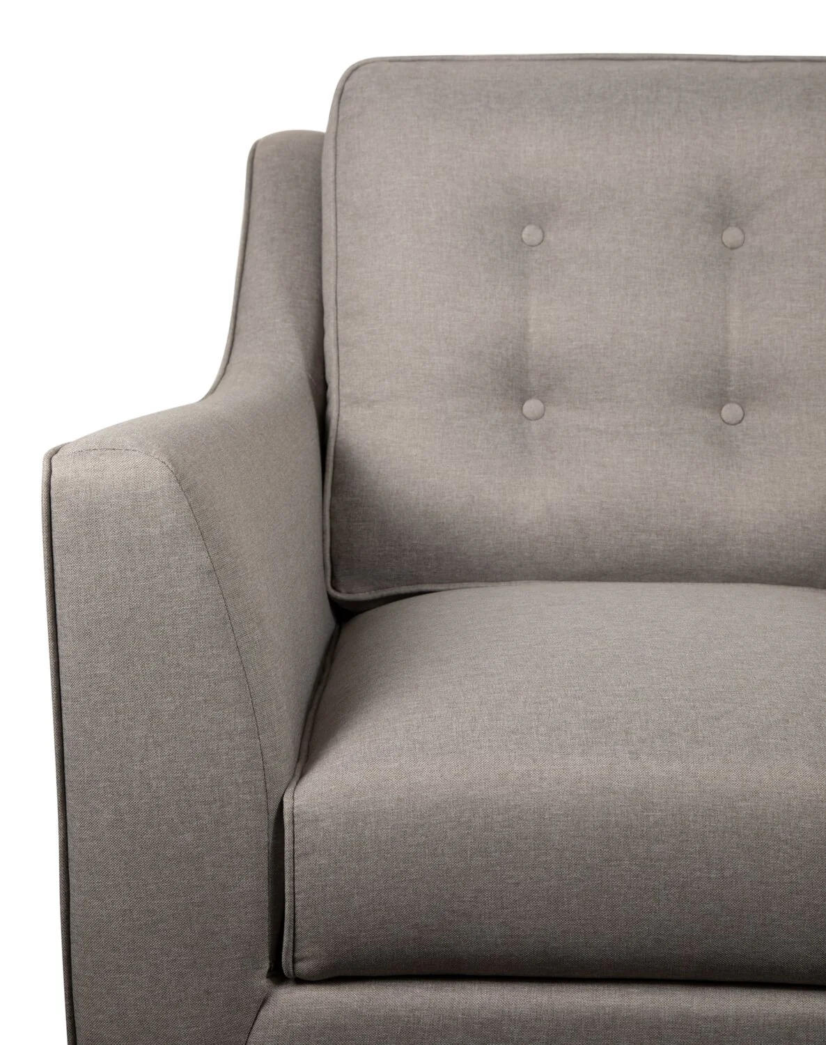 Merrigan Linen-Look Fabric Chair - Taupe - Image 5