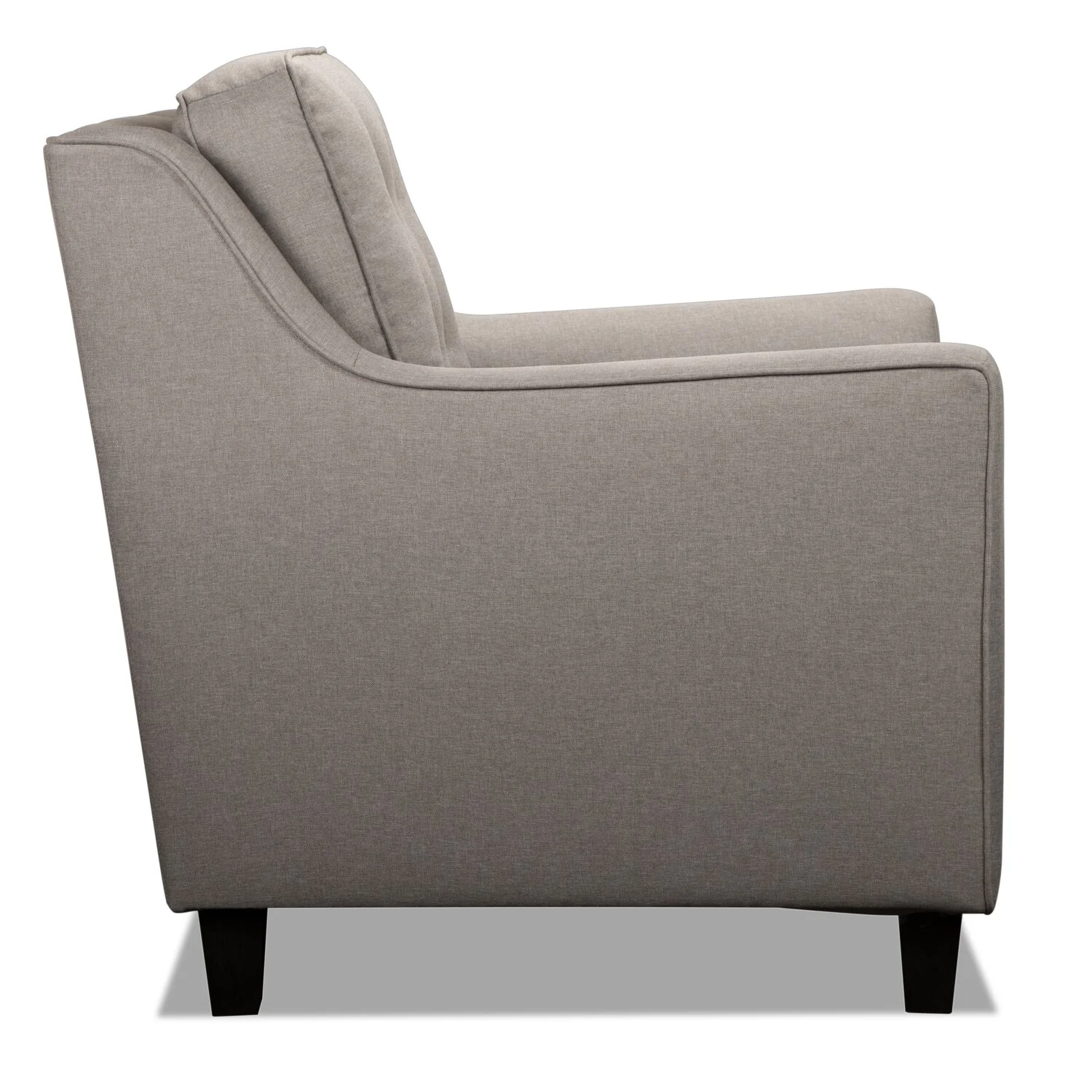 Merrigan Linen-Look Fabric Chair - Taupe - Image 7