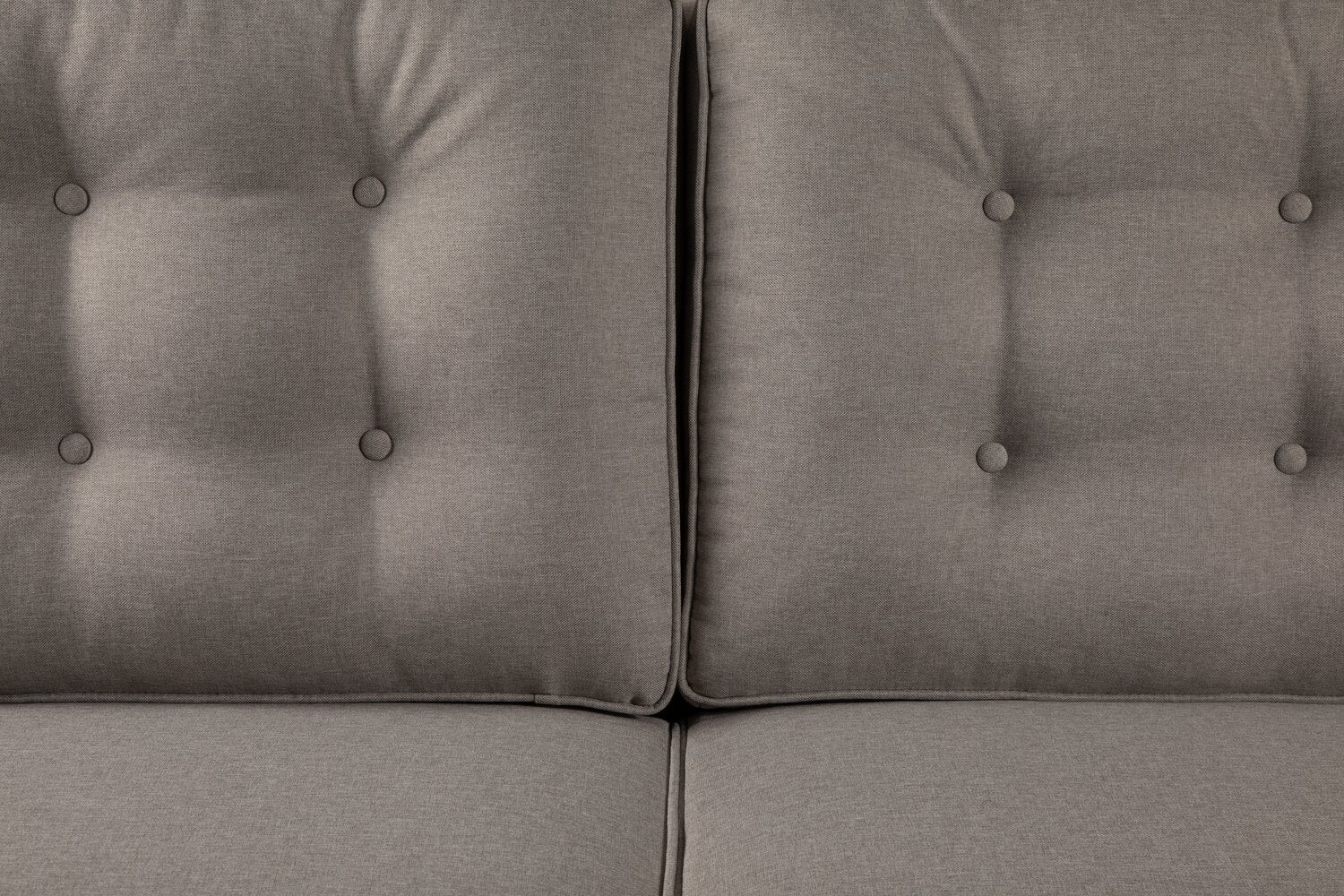 Merrigan Linen-Look Fabric Sofa - Taupe - Image 6
