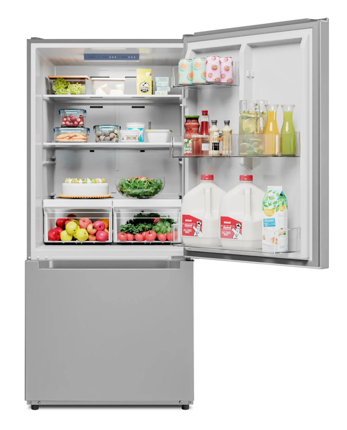 Midea 18.7 Cu. Ft. Bottom-Freezer Refrigerator - MRB19B7AST - Image 6