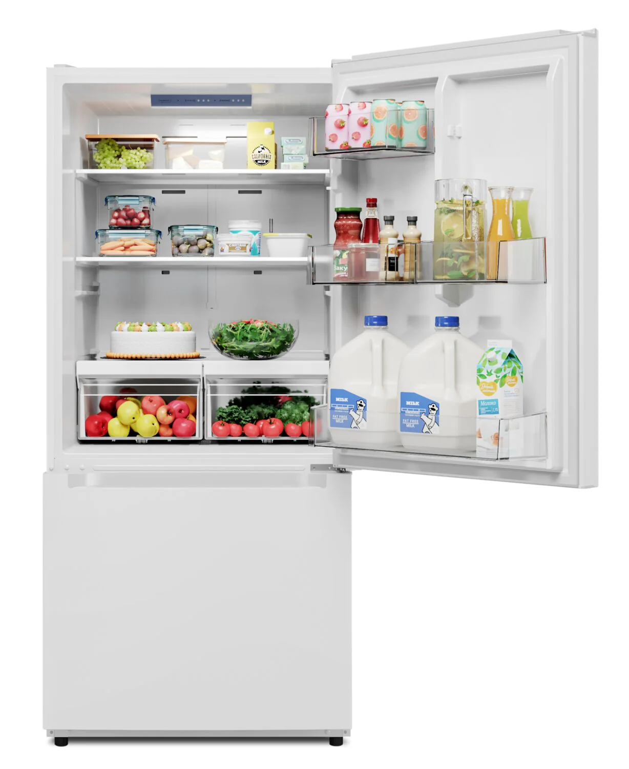 Midea 18.7 Cu. Ft. Bottom-Freezer Refrigerator - MRB19B7AWW - Image 6