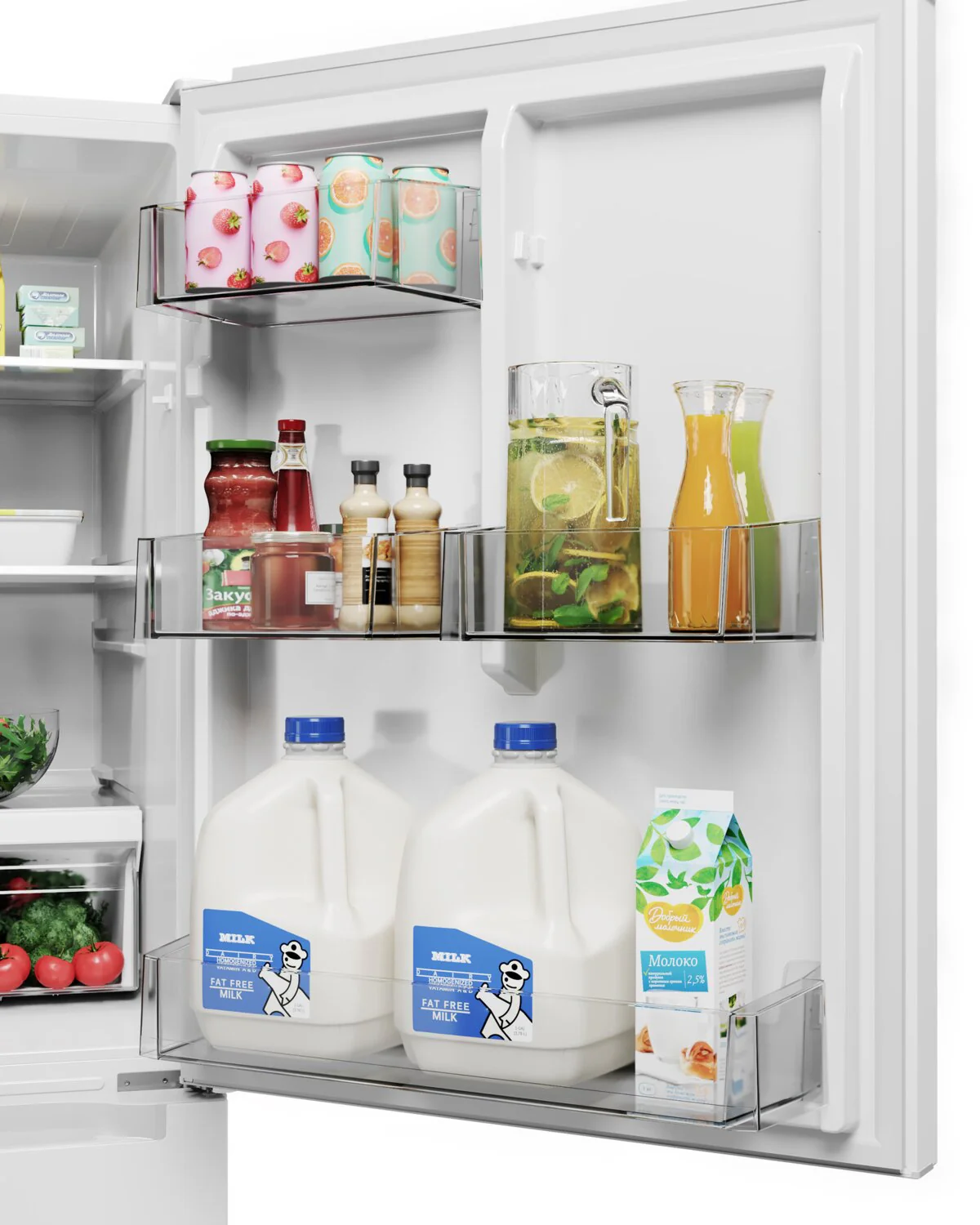 Midea 18.7 Cu. Ft. Bottom-Freezer Refrigerator - MRB19B7AWW - Image 7