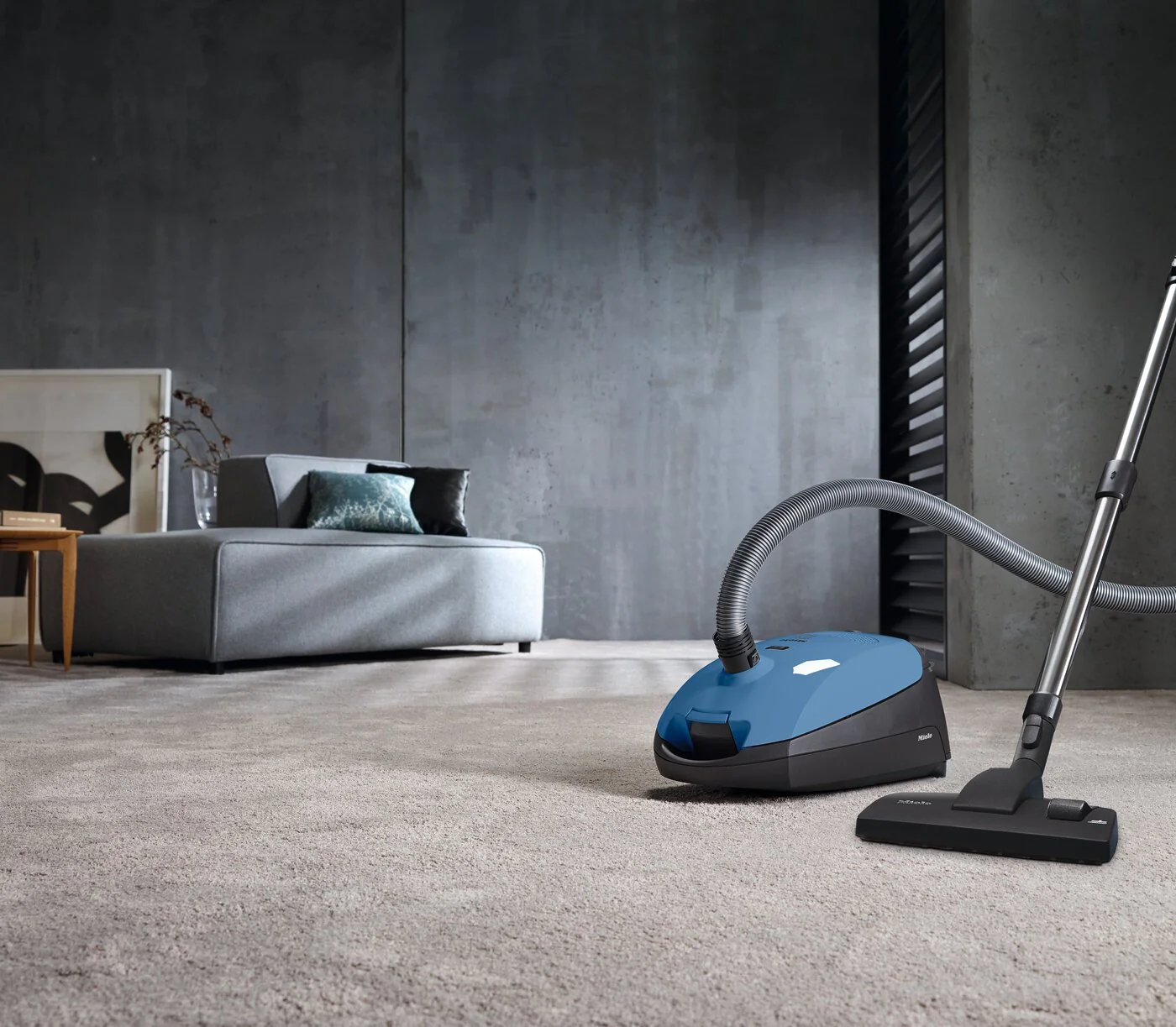 Miele Classic C1 Hardfloor Canister Vacuum - Tech Blue - Image 7