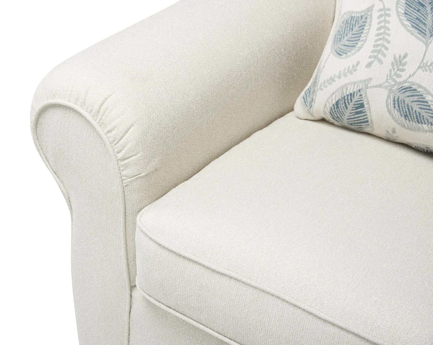 Minstrel Chenille Chair - Ecru - Image 8