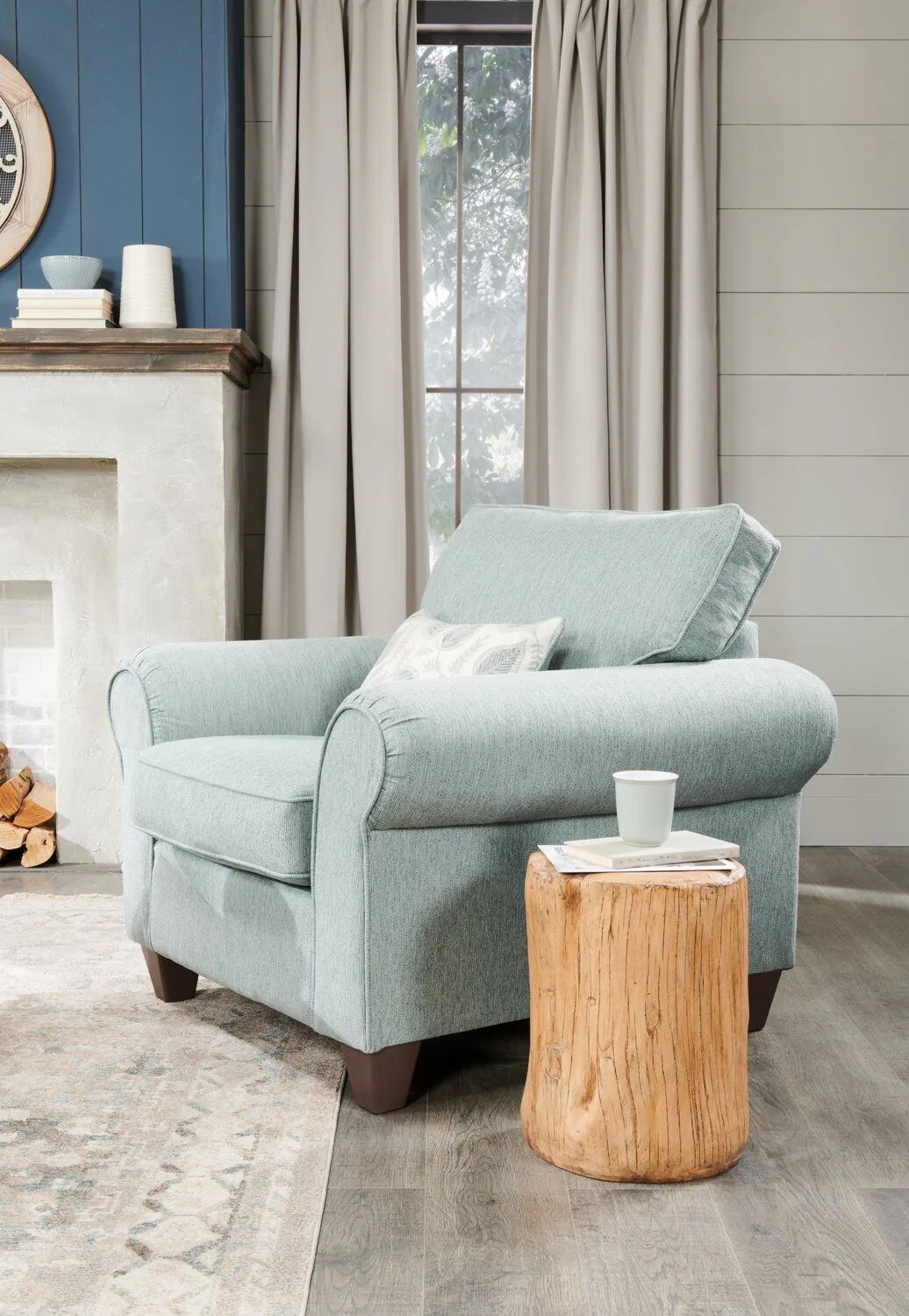 Minstrel Chenille Chair - Marine - Image 5