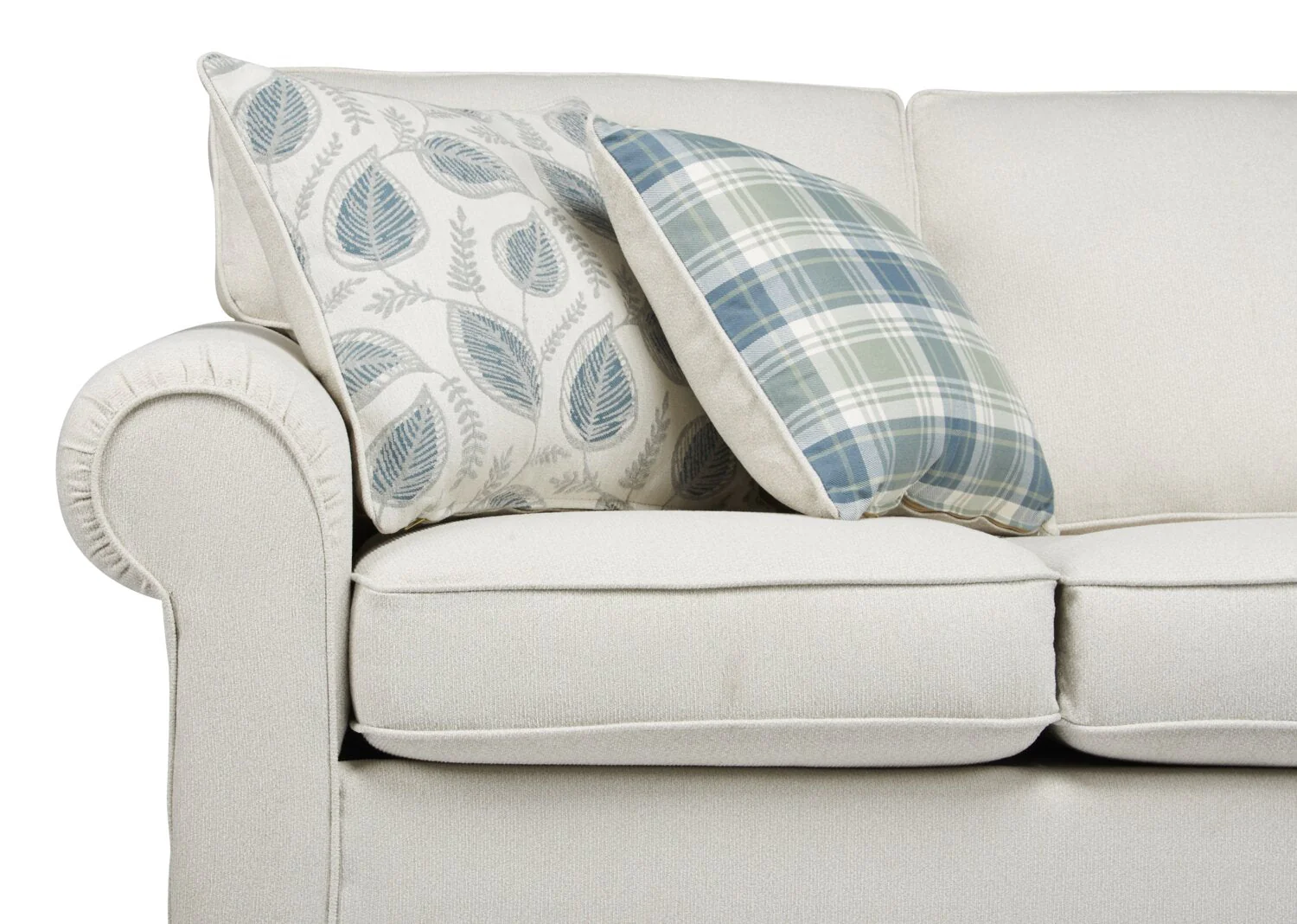 Minstrel Chenille Sofa - Ecru - Image 10