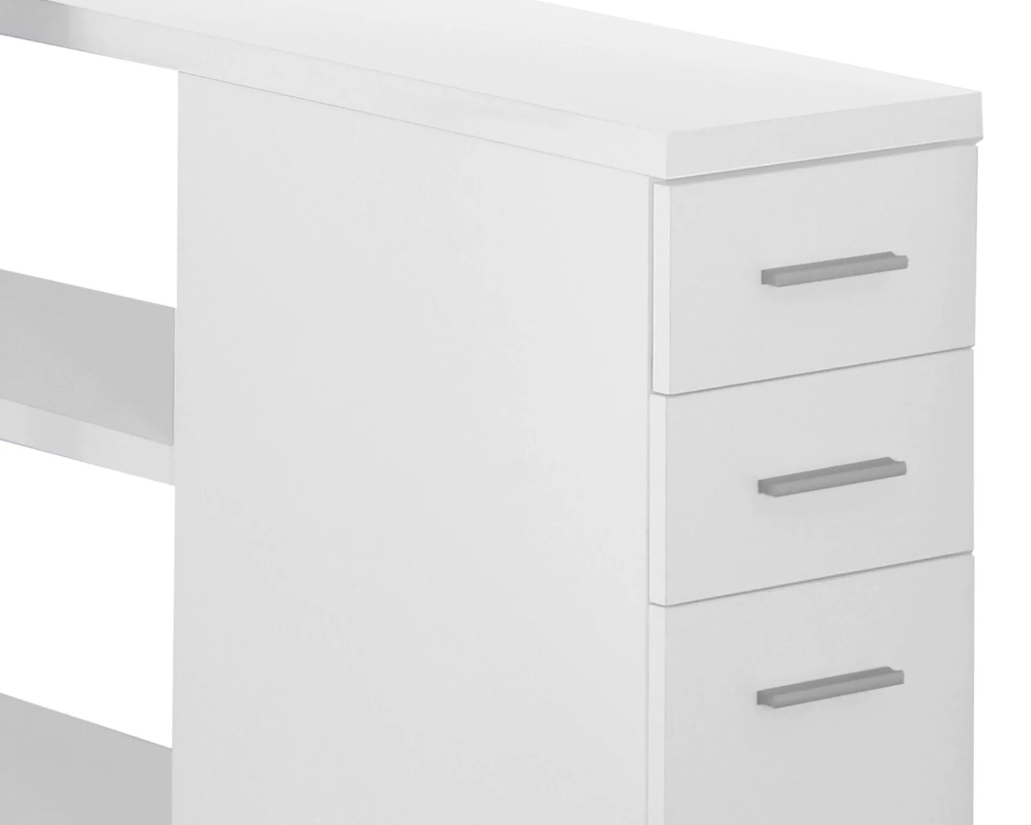Mistwell L-Shaped Adjustable Desk - White - Image 2