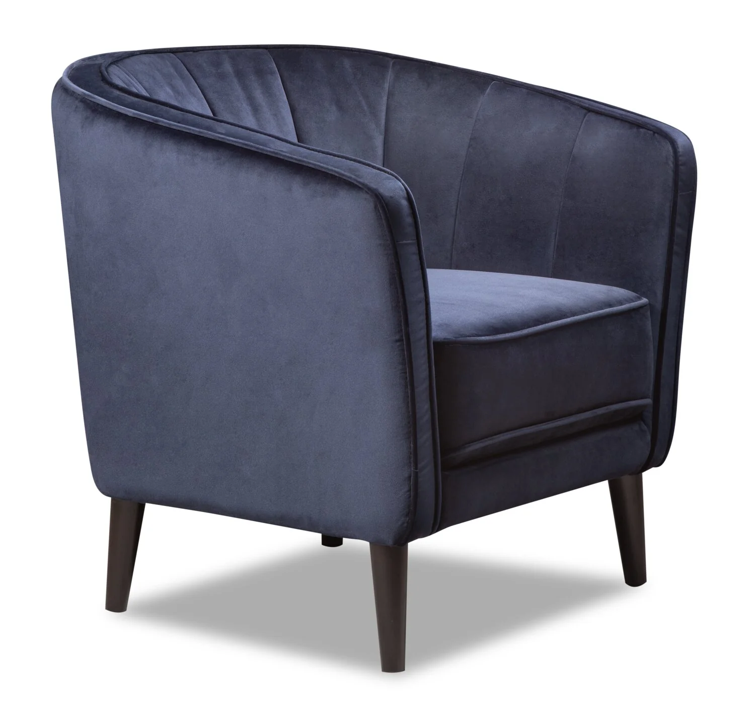 Mocon Velvet Accent Chair - Blue - Image 2