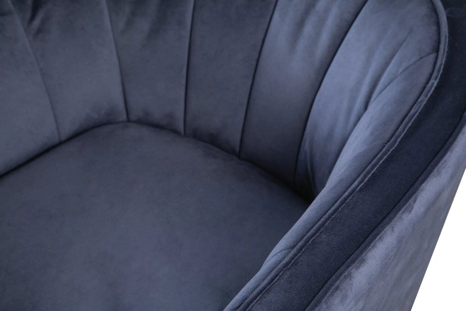 Mocon Velvet Accent Chair - Blue - Image 4