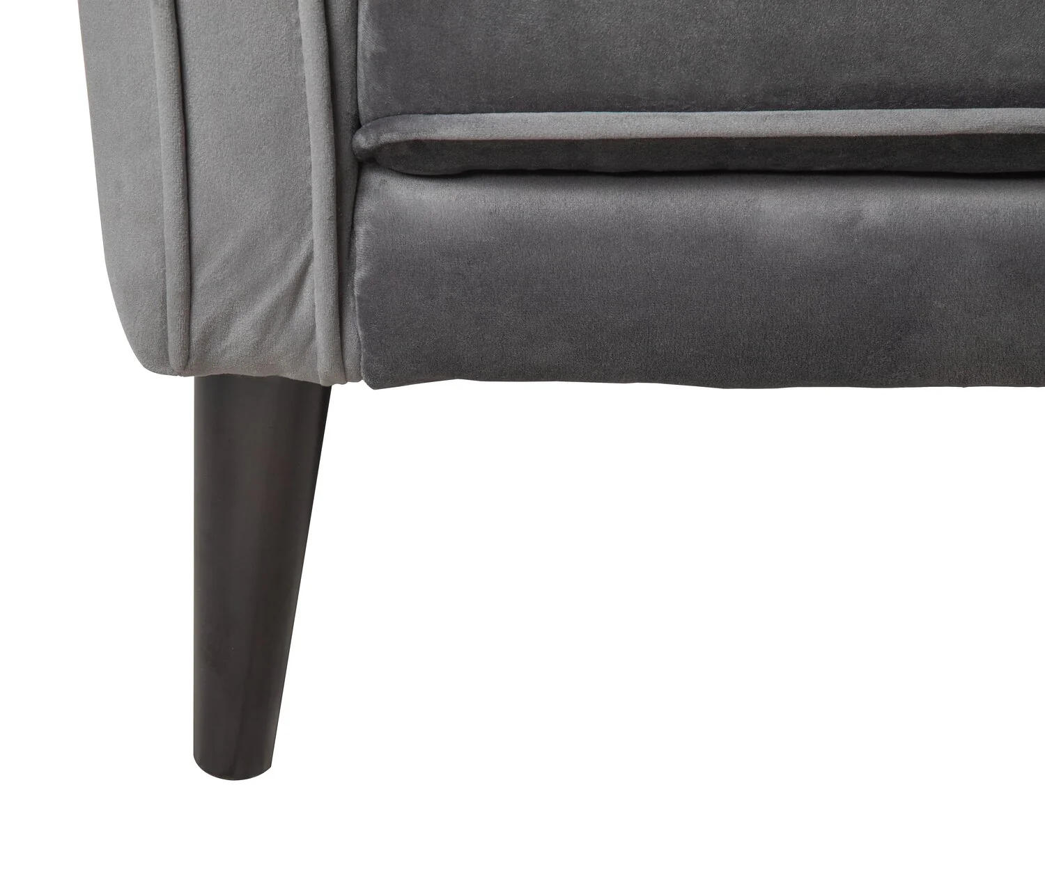 Mocon Velvet Accent Chair - Grey - Image 5