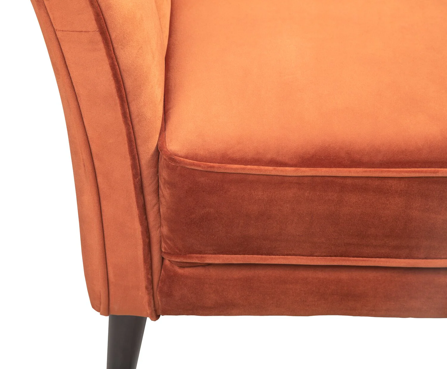Mocon Velvet Accent Chair - Orange - Image 6