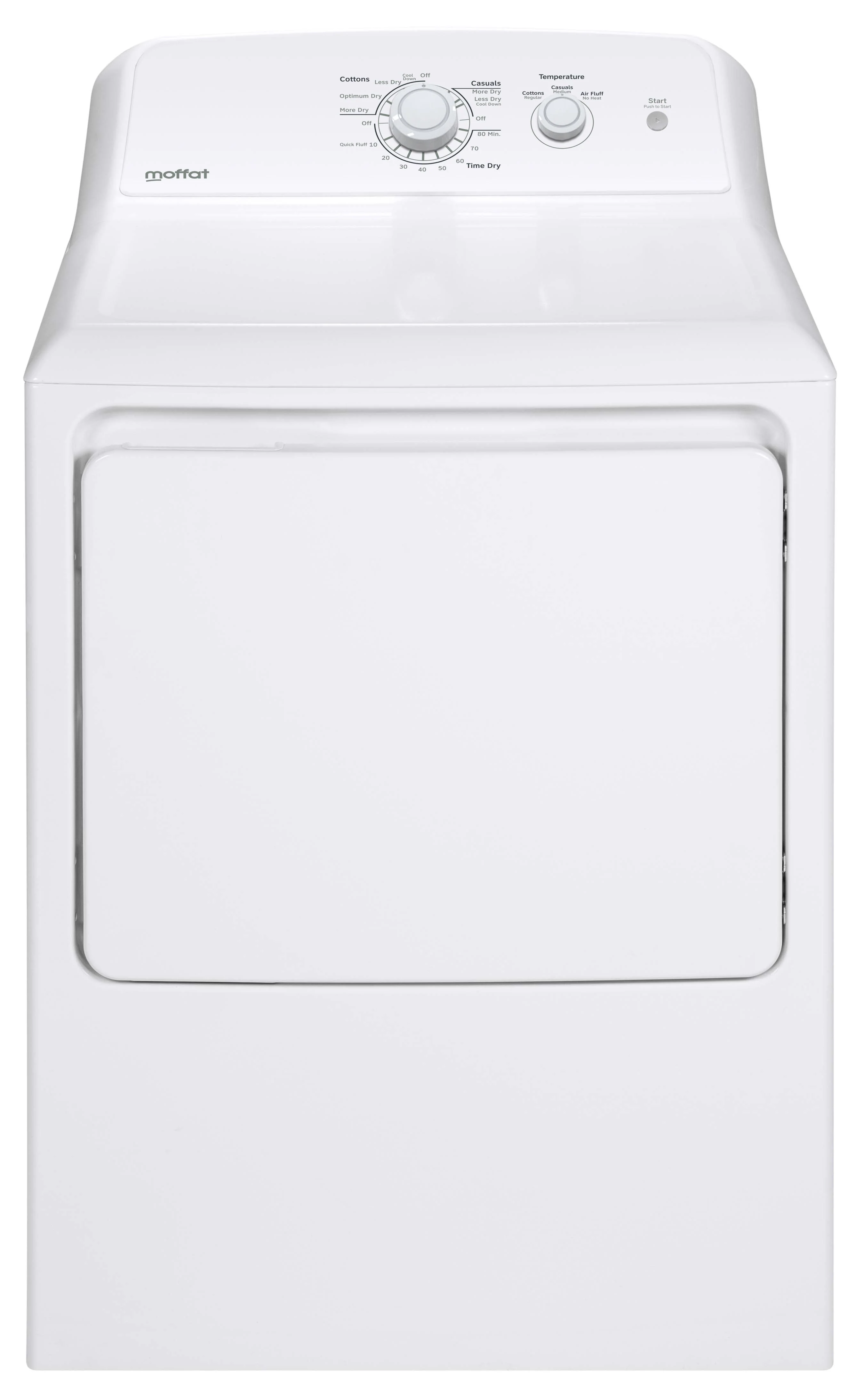 Moffat White Electric Dryer (6.2 Cu. Ft.) - MTX22EBMRWW