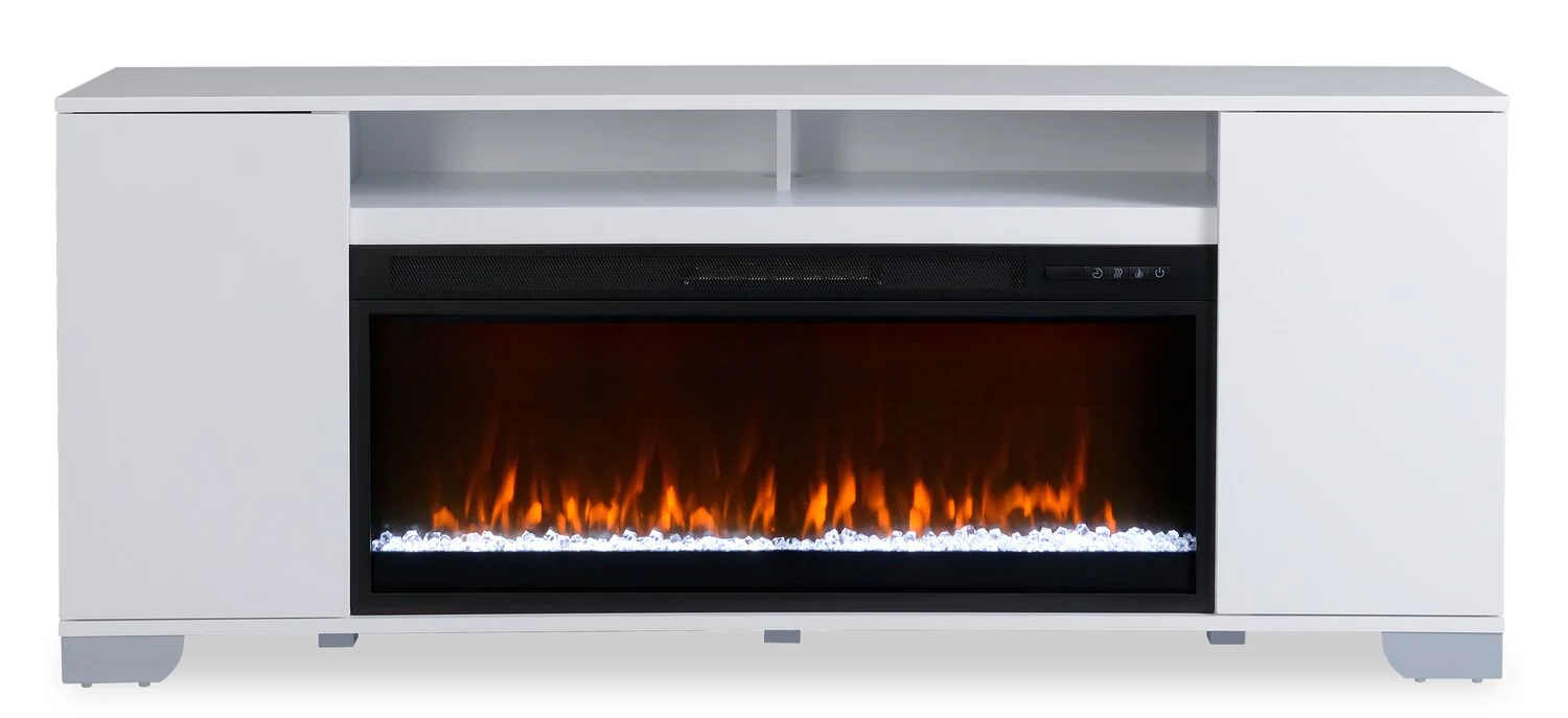 Monck 70" TV Stand with Crystal Ember Firebox - Image 2