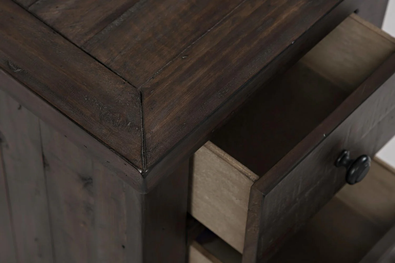 Morgan Chairside Table with USB - Brown - Image 7