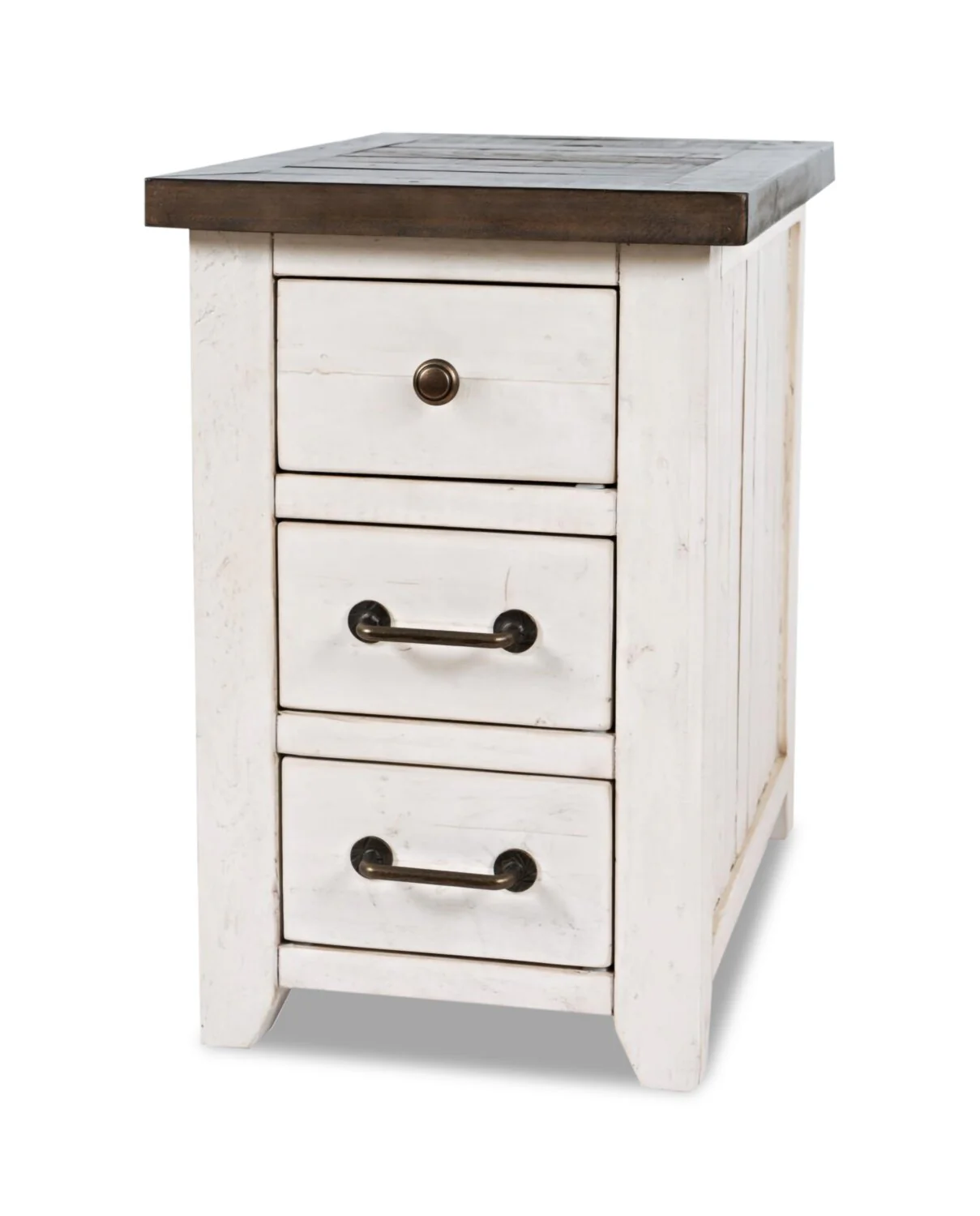 Morgan Chairside Table with USB - White - Image 3