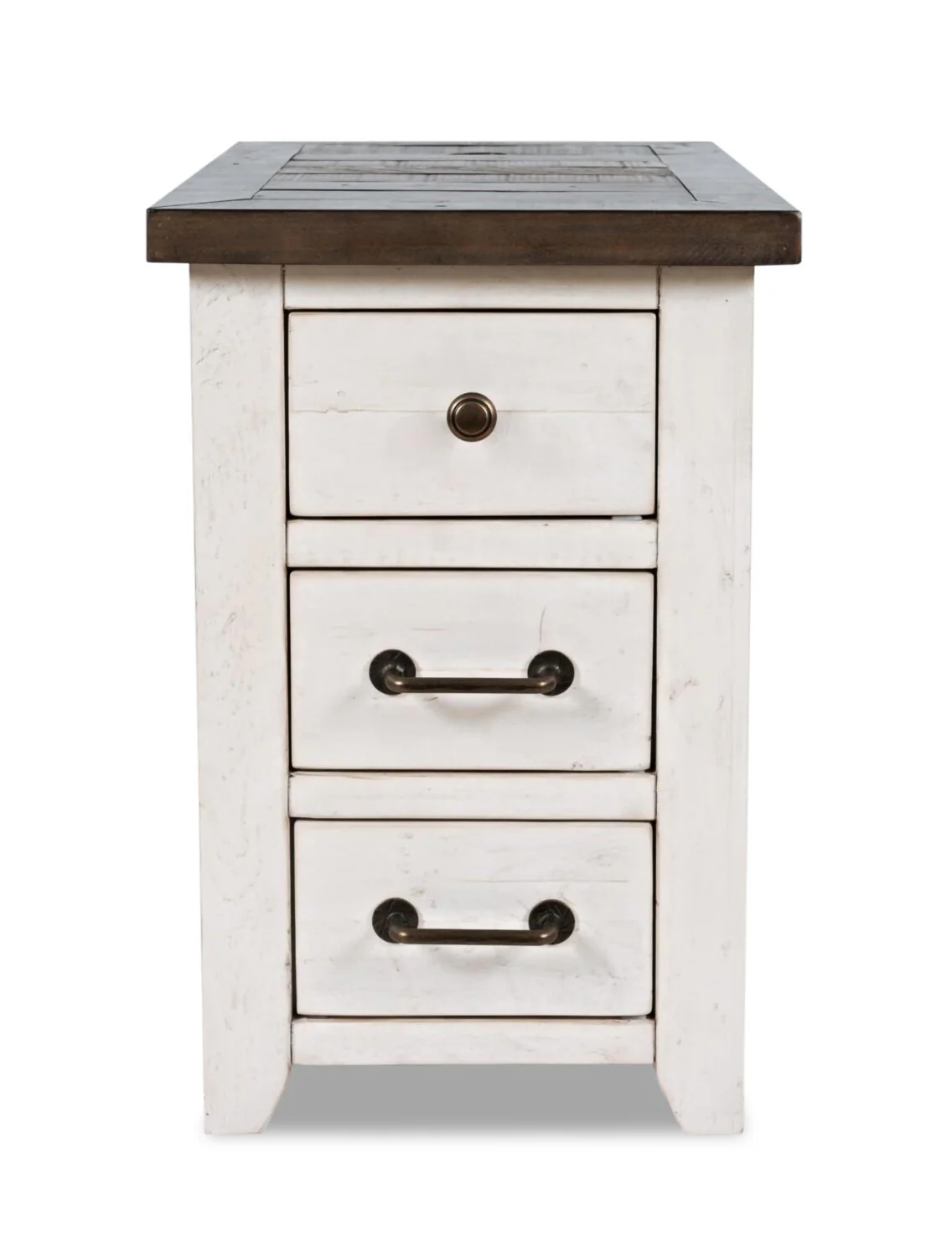 Morgan Chairside Table with USB - White - Image 4