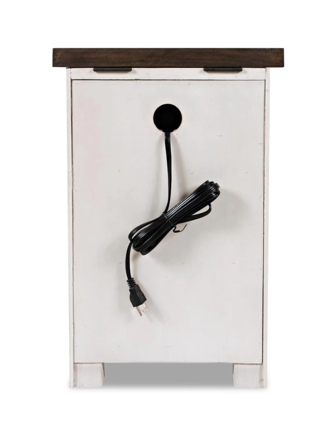 Morgan Chairside Table with USB - White - Image 5