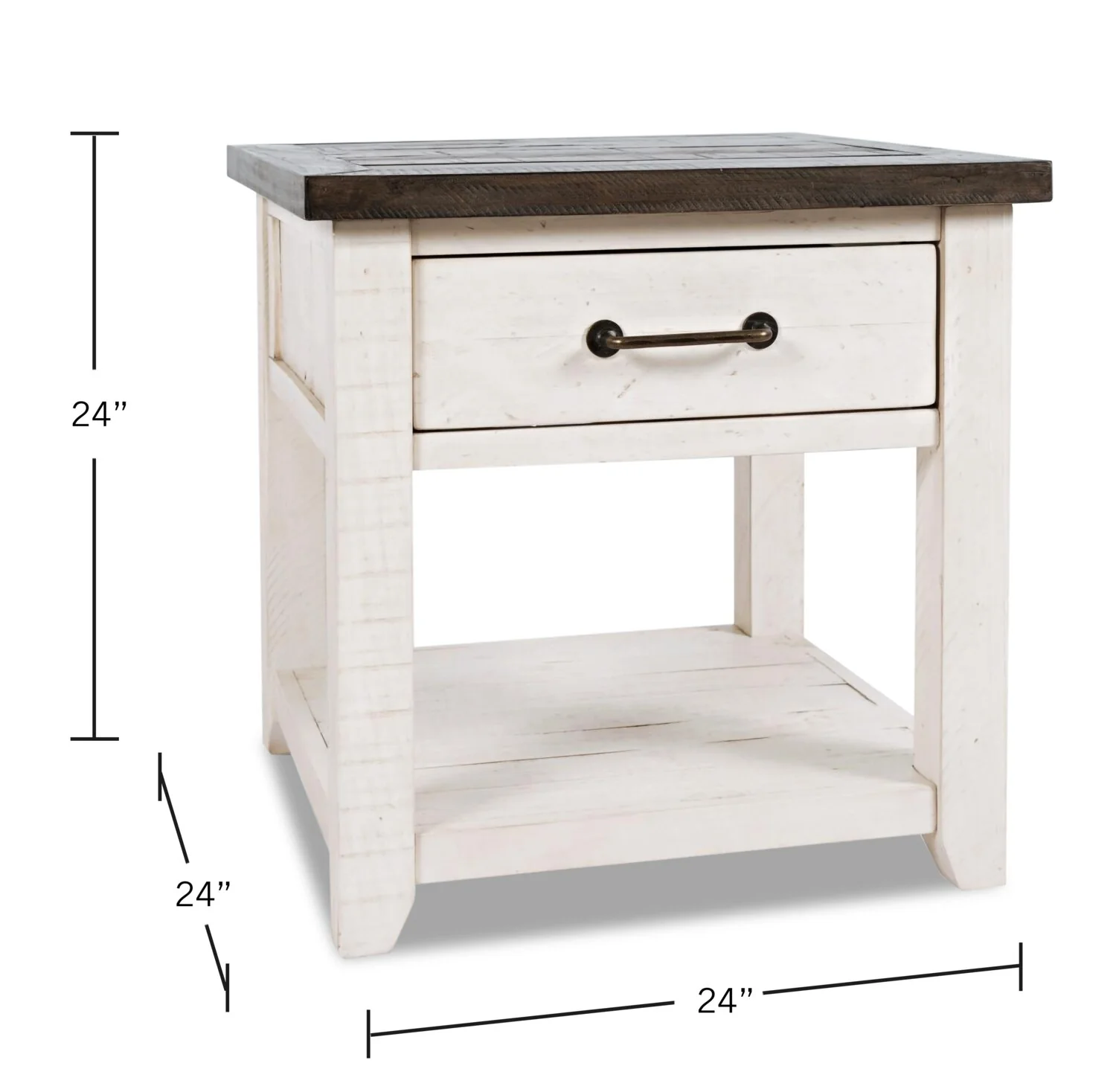 Morgan End Table - White - Image 8