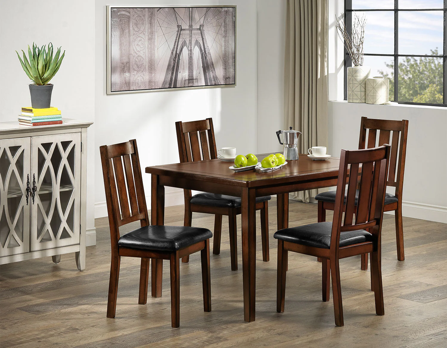 Morrissey Dining Table - Dark Brown Cherry - Image 2