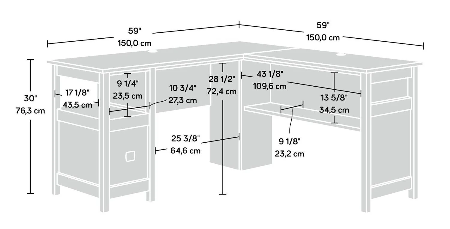Moura L-Shaped Desk - Sindoori Mango - Image 10