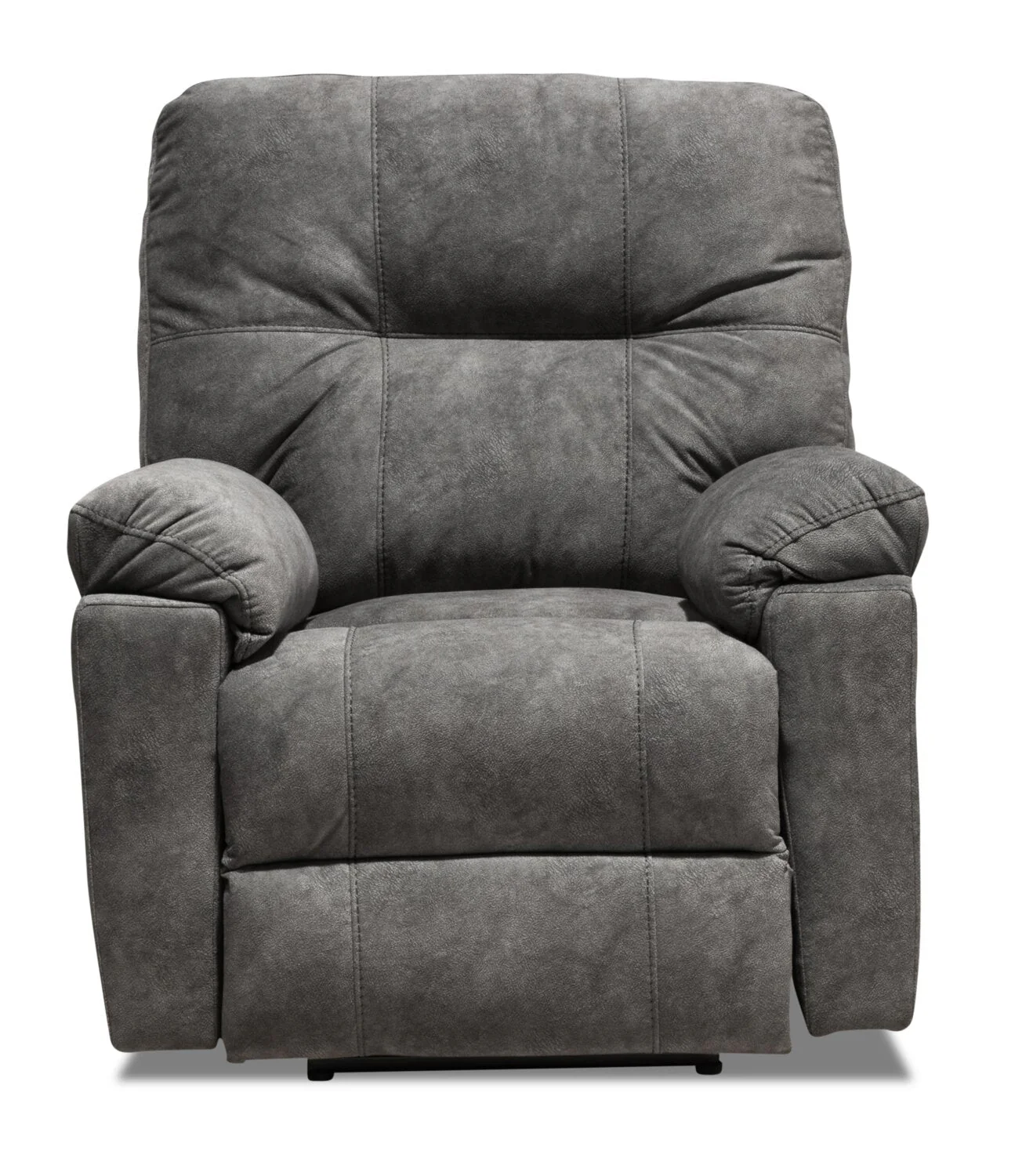 Muncey Polyester Power Recliner - Grey - Image 3