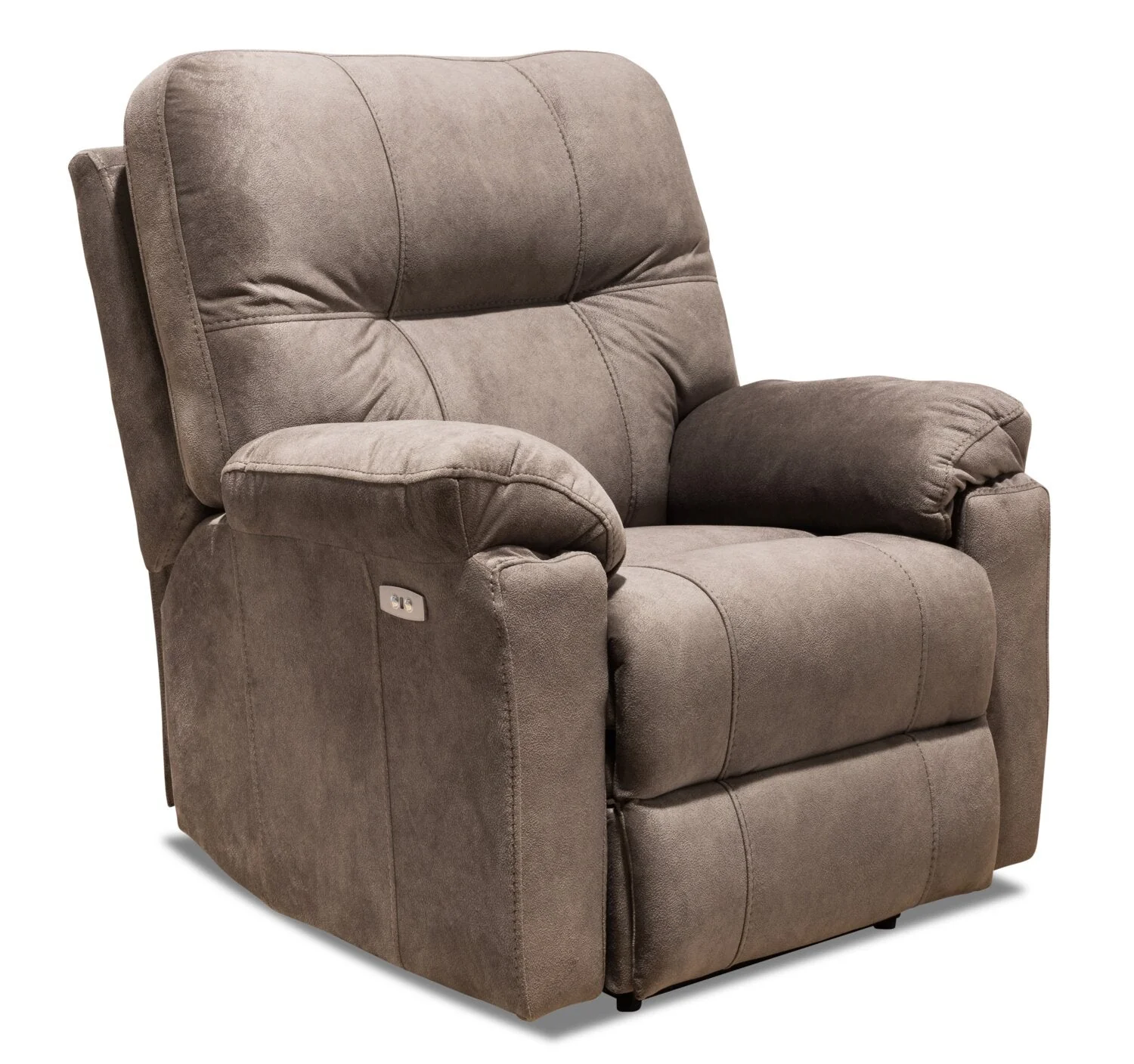 Muncey Polyester Power Recliner - Latte - Image 2