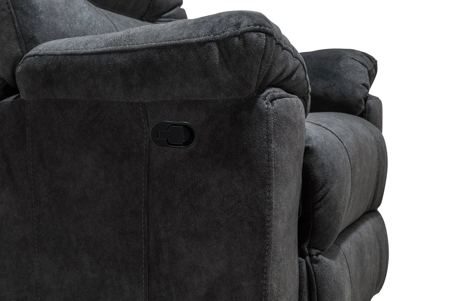 Muncey Polyester Recliner - Graphite - Image 7
