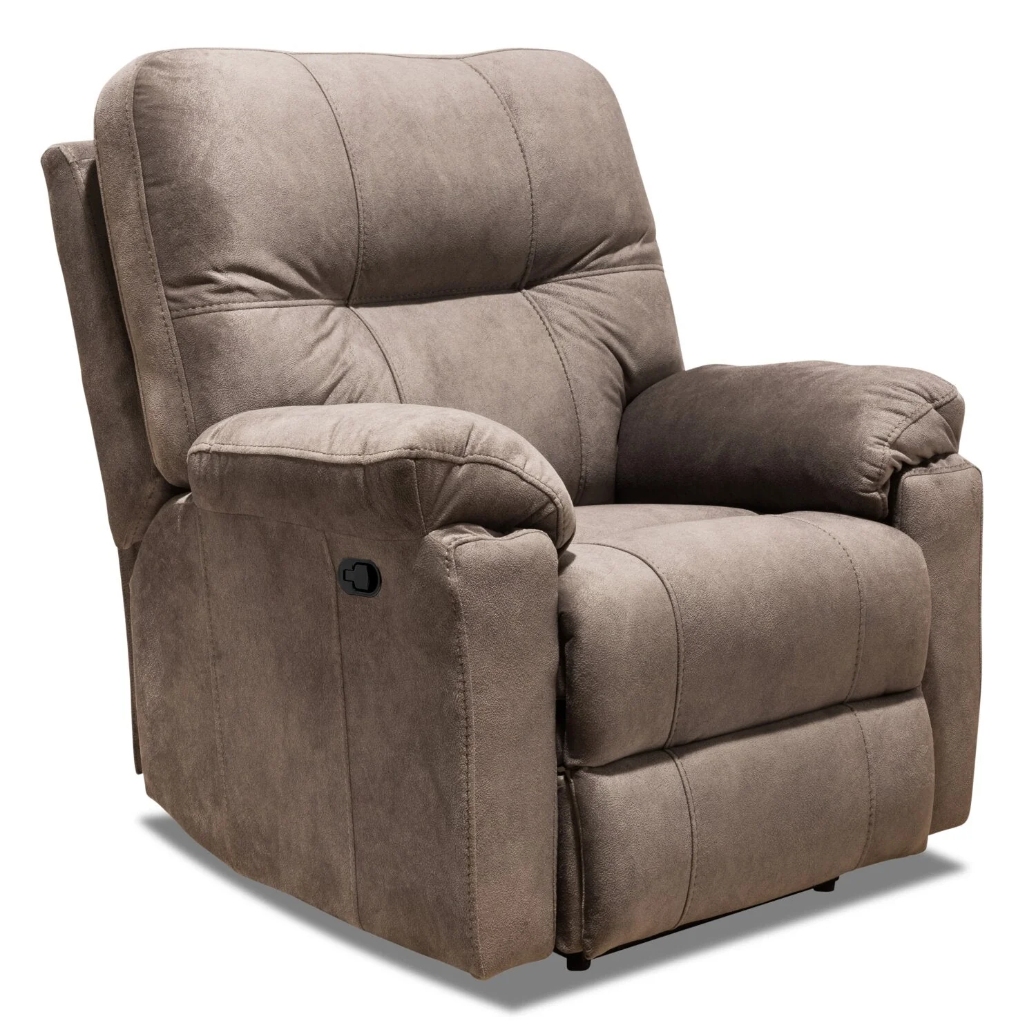 Muncey Polyester Recliner - Latte - Image 2