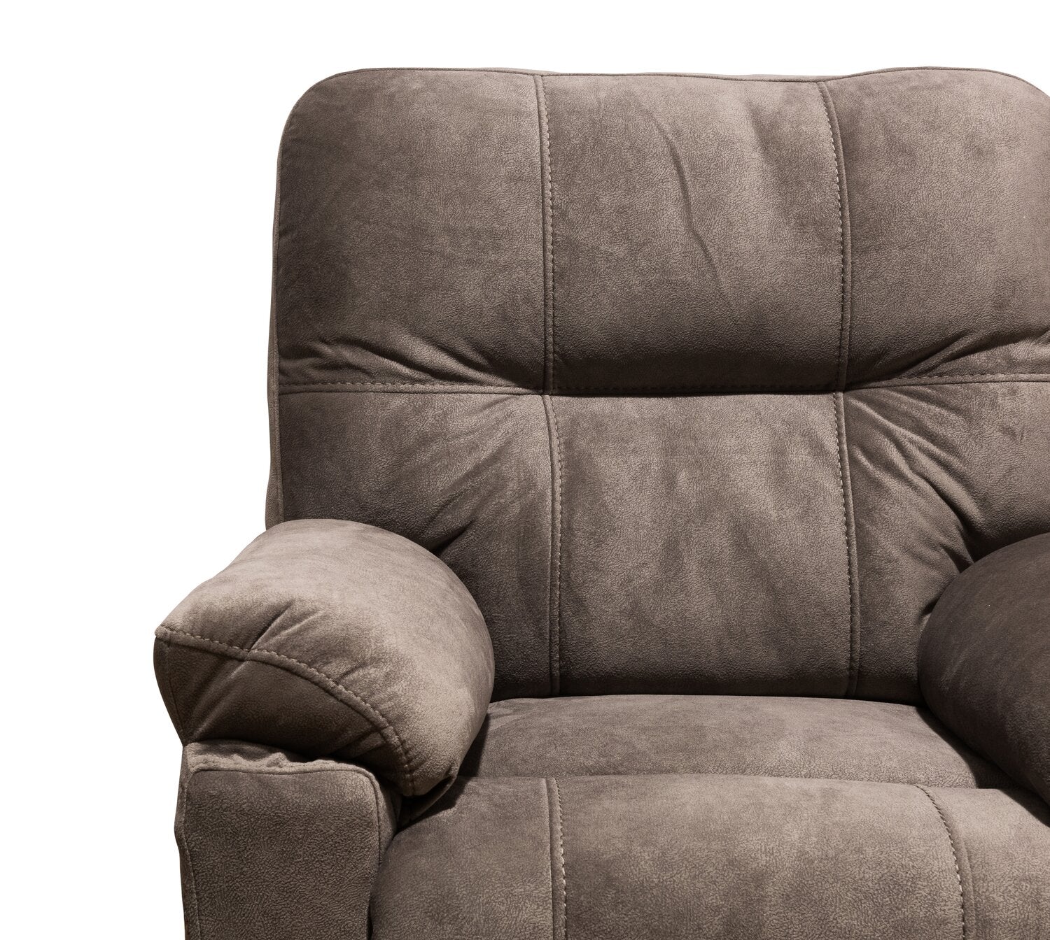 Muncey Polyester Recliner - Latte - Image 4