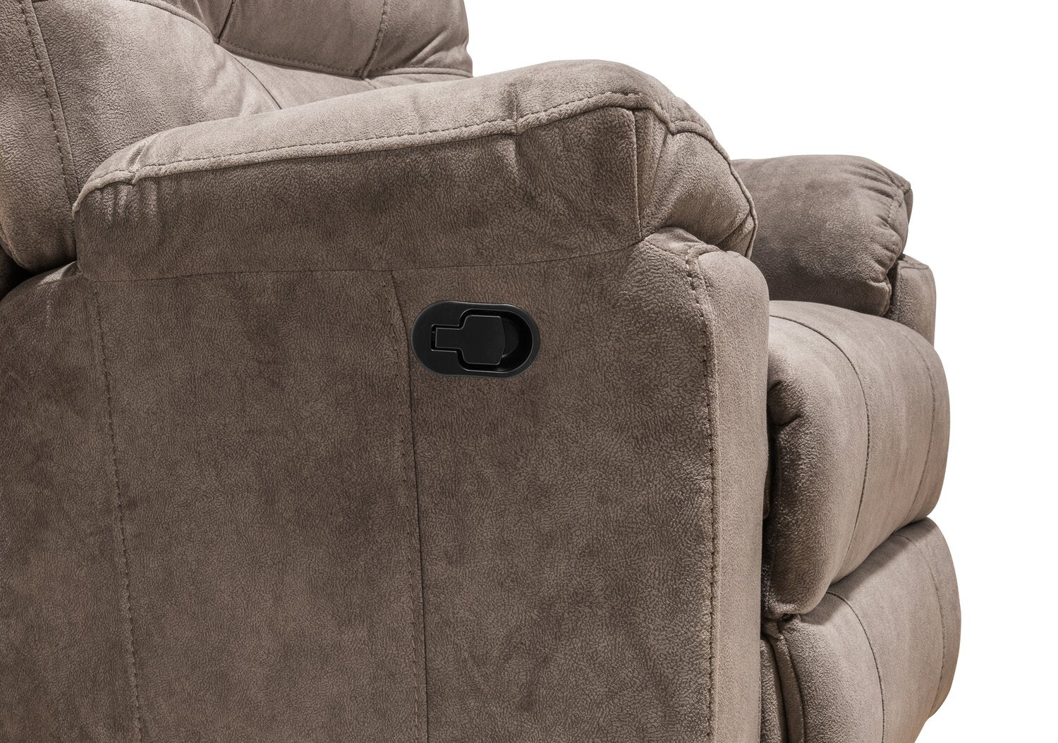 Muncey Polyester Recliner - Latte - Image 5