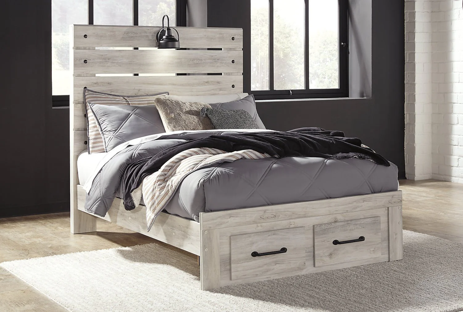 Naylon 5-Piece Full Storage Bedroom Set - White - Image 3
