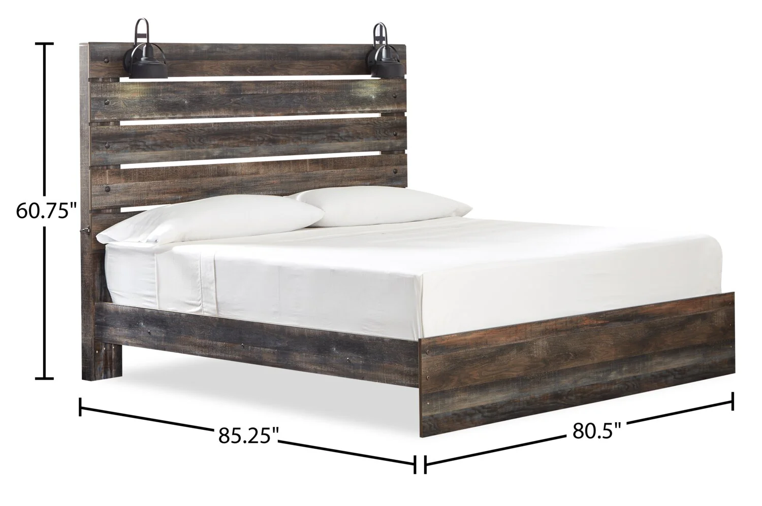 Naylon 5-Piece King Bedroom Set - Brown - Image 6