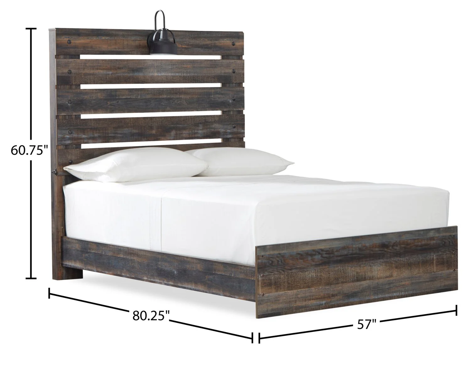 Naylon 6-Piece Full Bedroom Set - Brown - Image 11