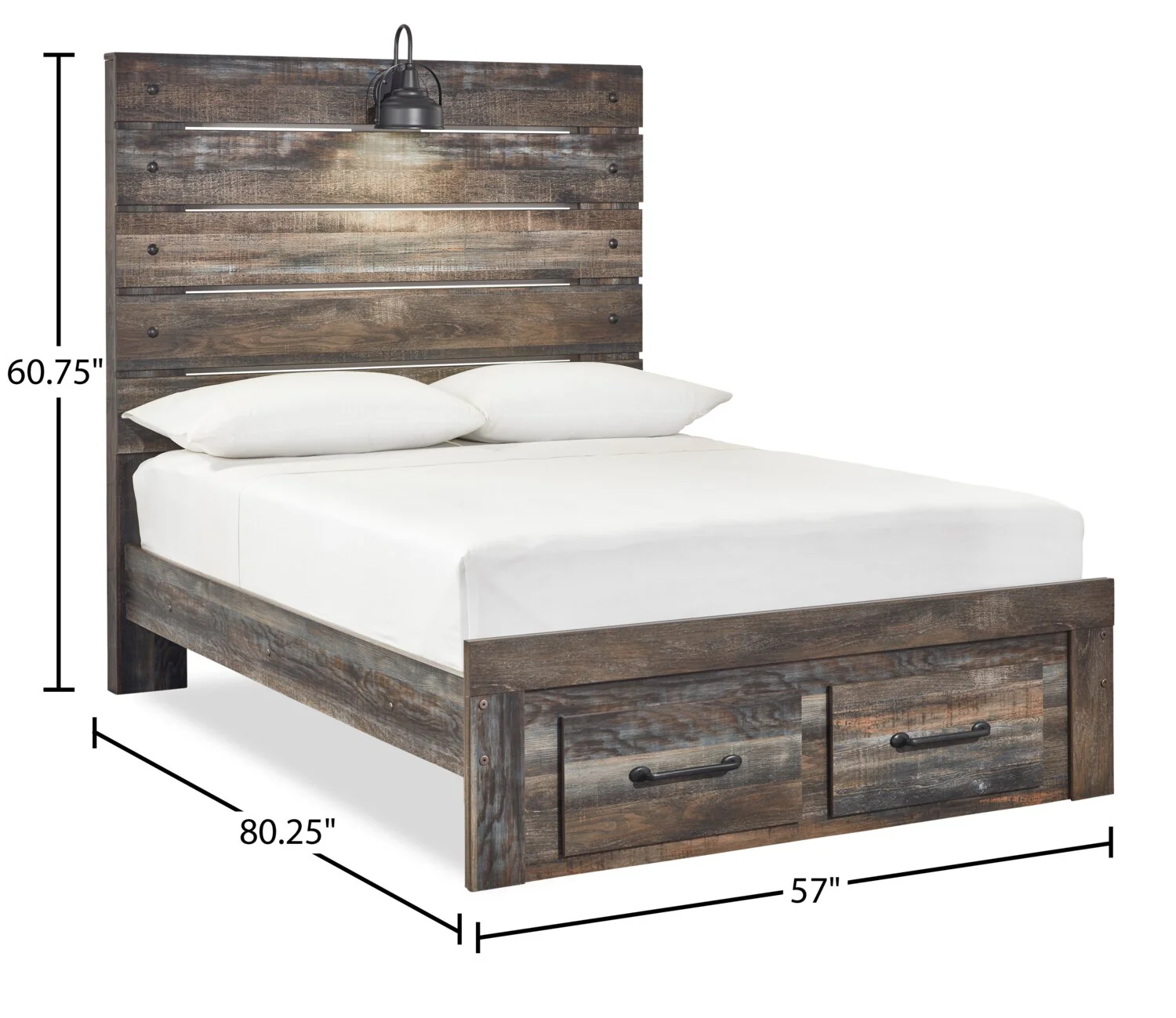 Naylon 6-Piece Full Storage Bedroom Set - Brown - Image 11
