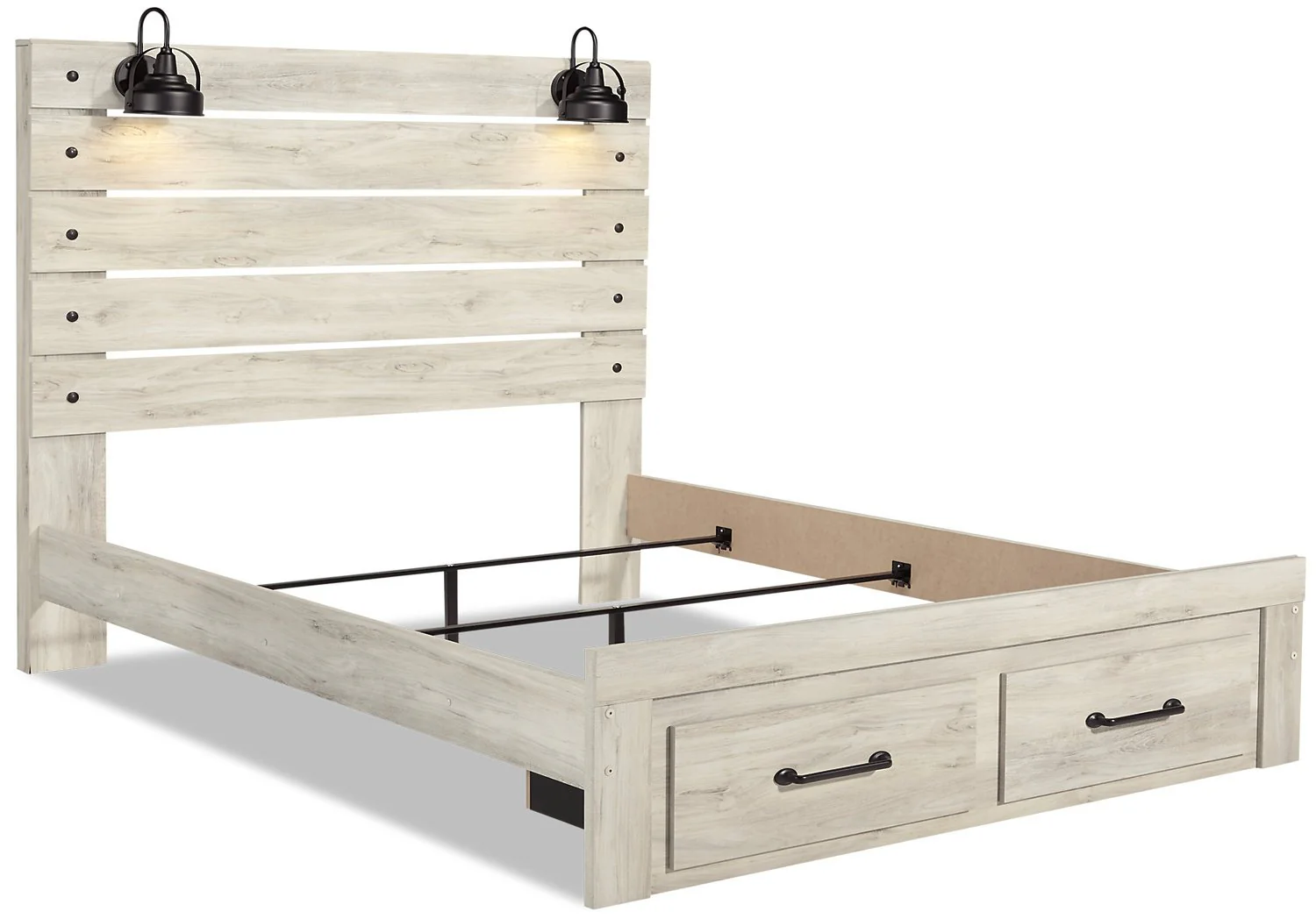 Naylon 6-Piece King Storage Bedroom Set - White - Image 5