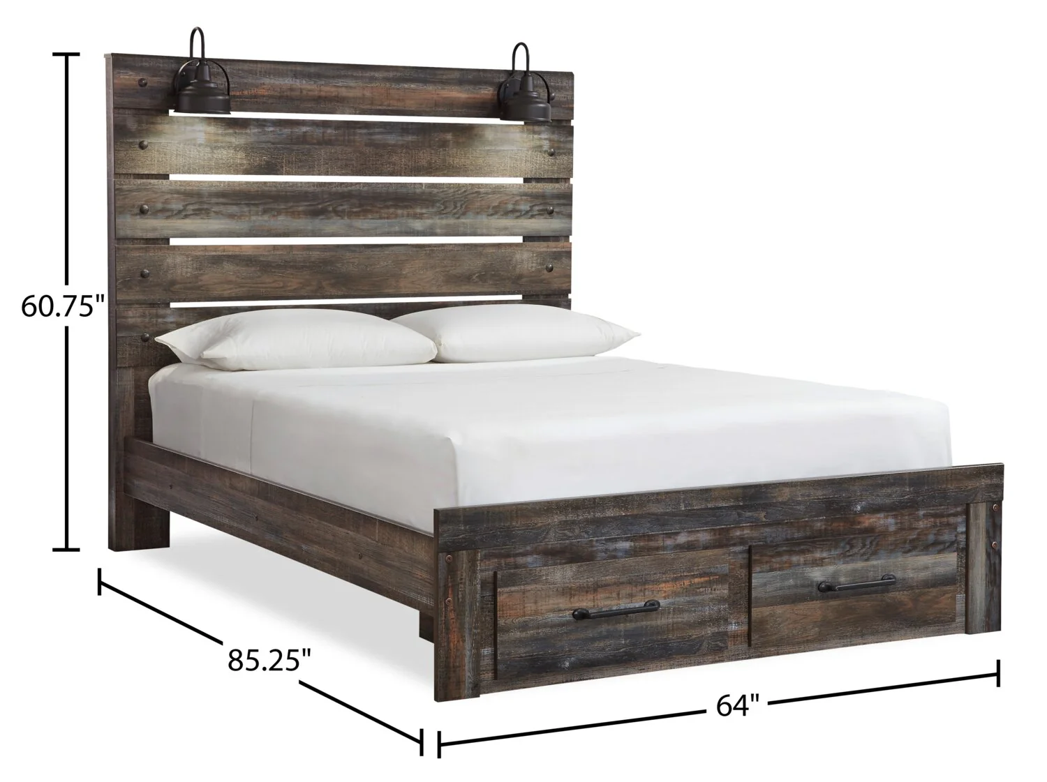 Naylon 6-Piece Queen Storage Bedroom Set - Brown - Image 10
