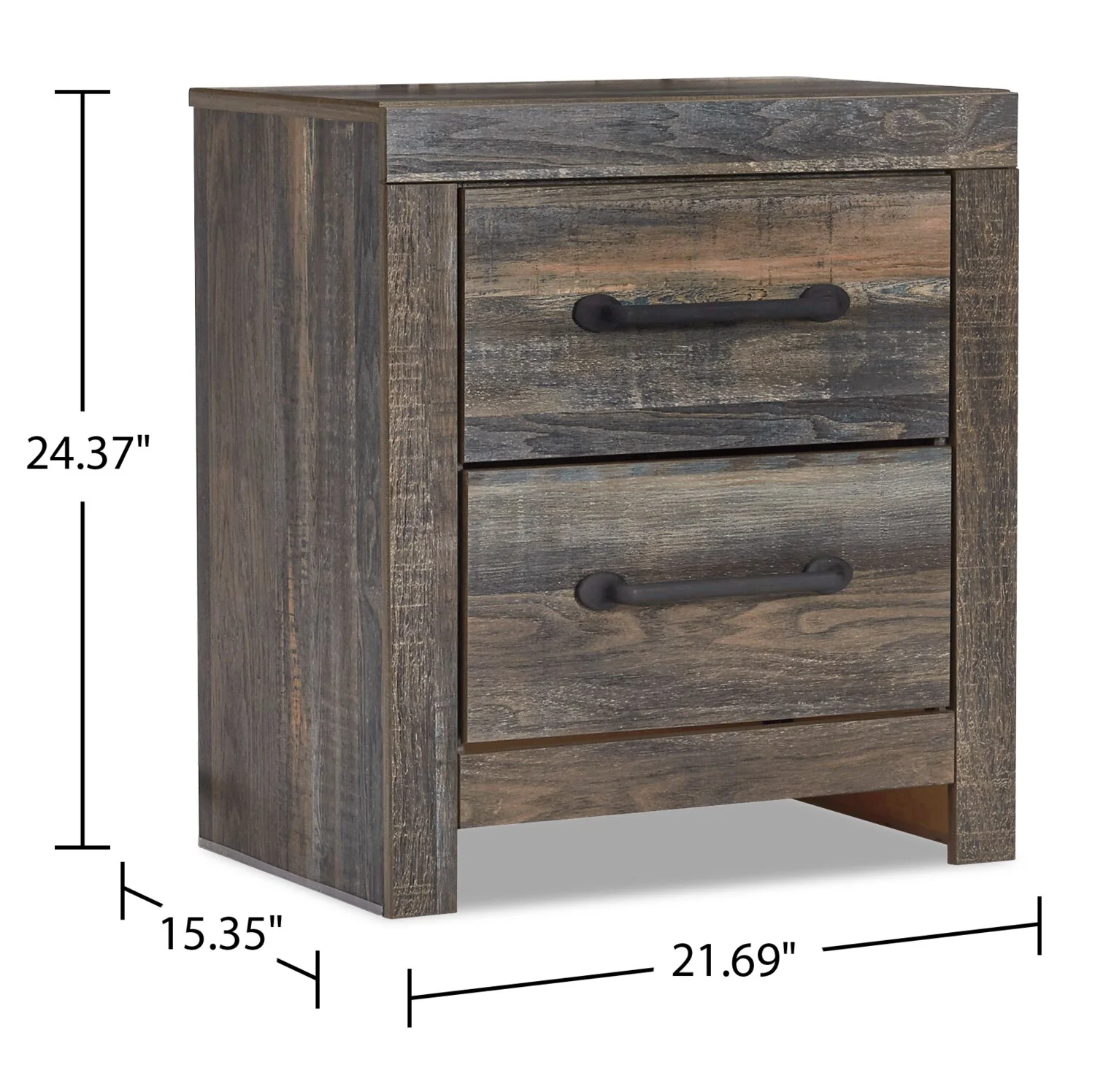 Naylon 6-Piece Twin Bedroom Set with Side Storage - Brown - Image 8