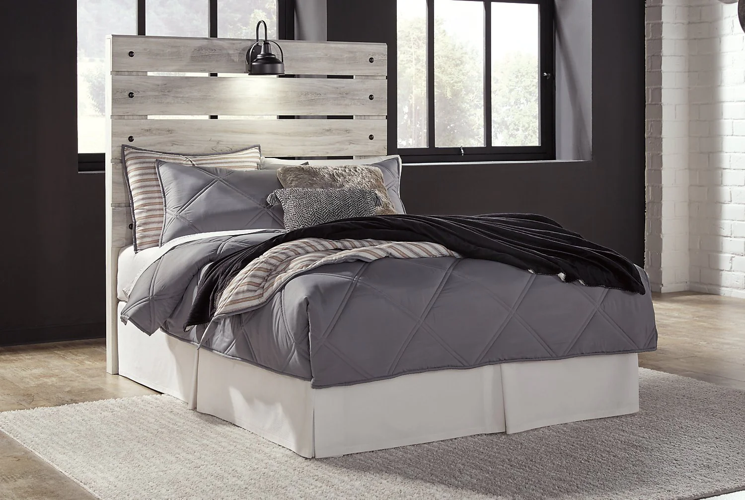 Naylon Full Panel Headboard - White - Image 2