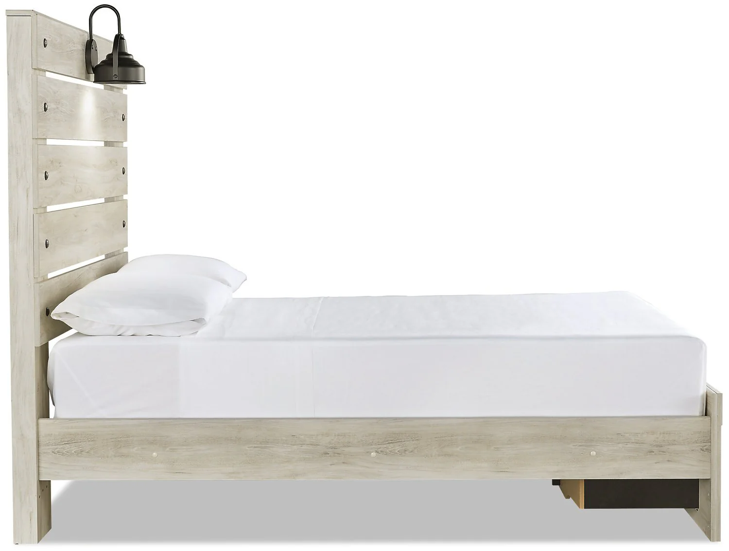 Naylon Full Storage Bed - White - Image 2