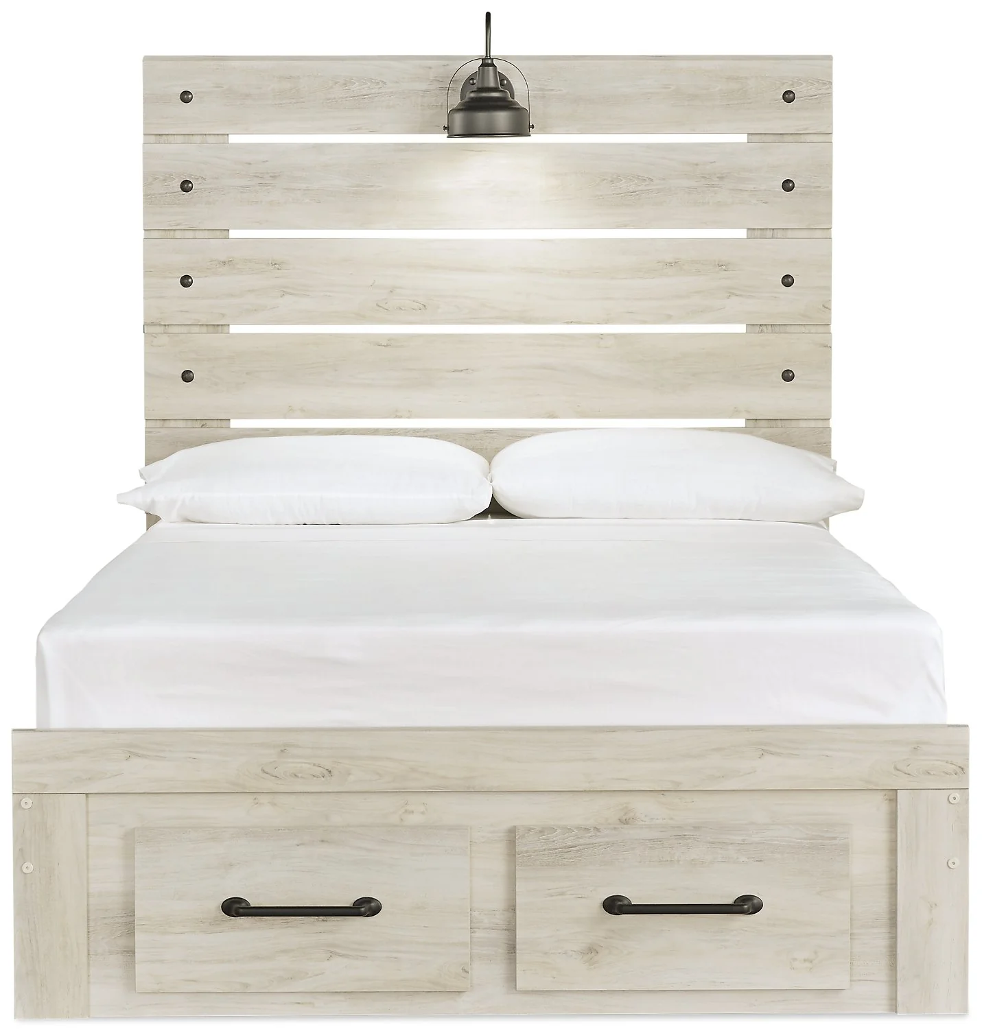 Naylon Full Storage Bed - White - Image 3