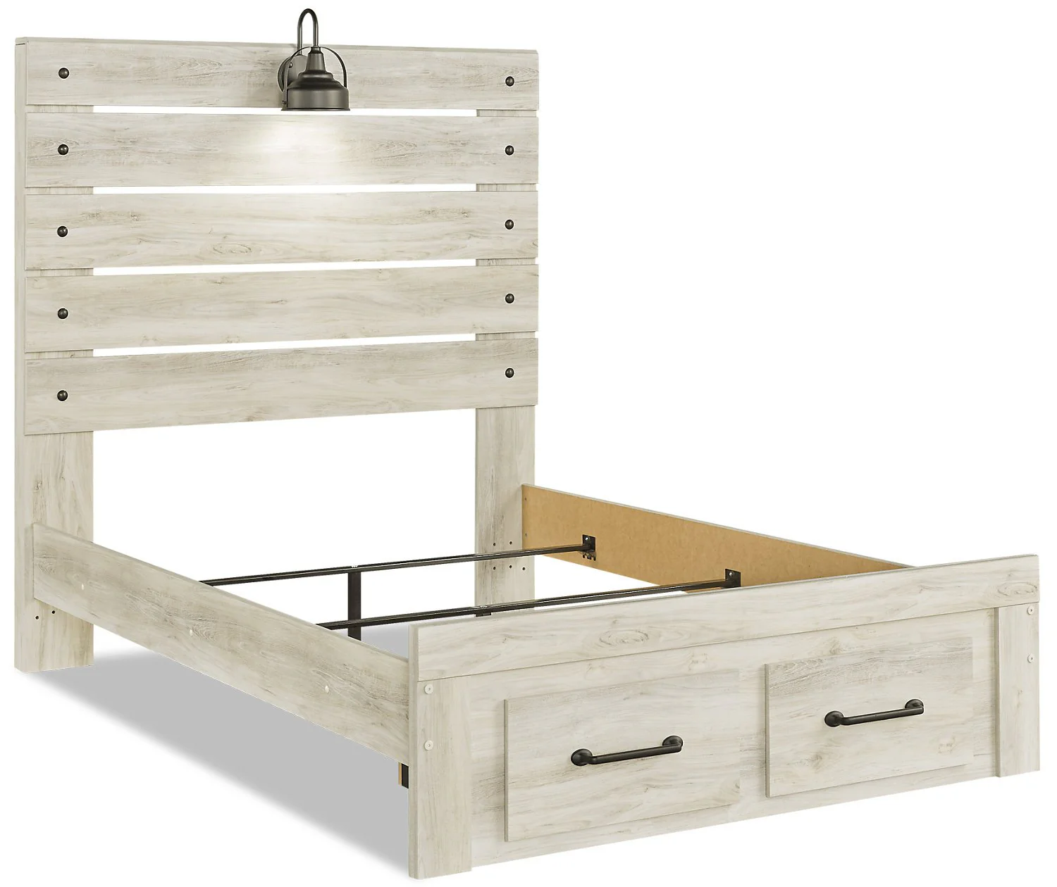 Naylon Full Storage Bed - White - Image 7