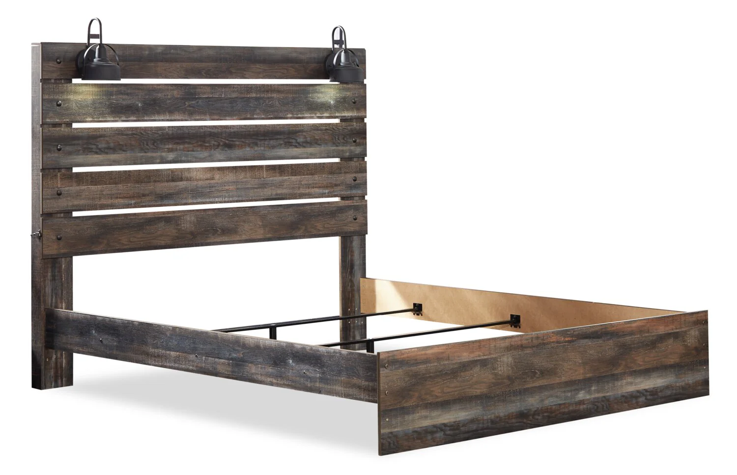 Naylon King Panel Bed - Brown - Image 3